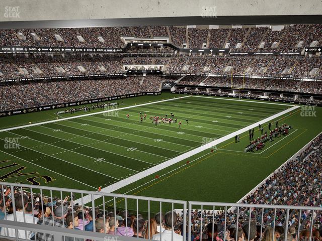 Seating view for Caesars Superdome Section Stadium Club