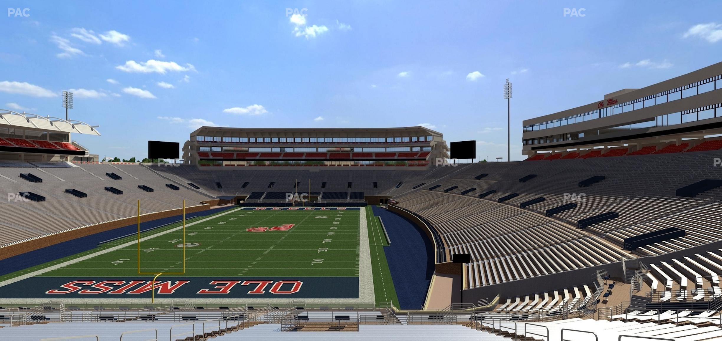 Seating view for Vaught Hemingway Stadium Section Student N 4