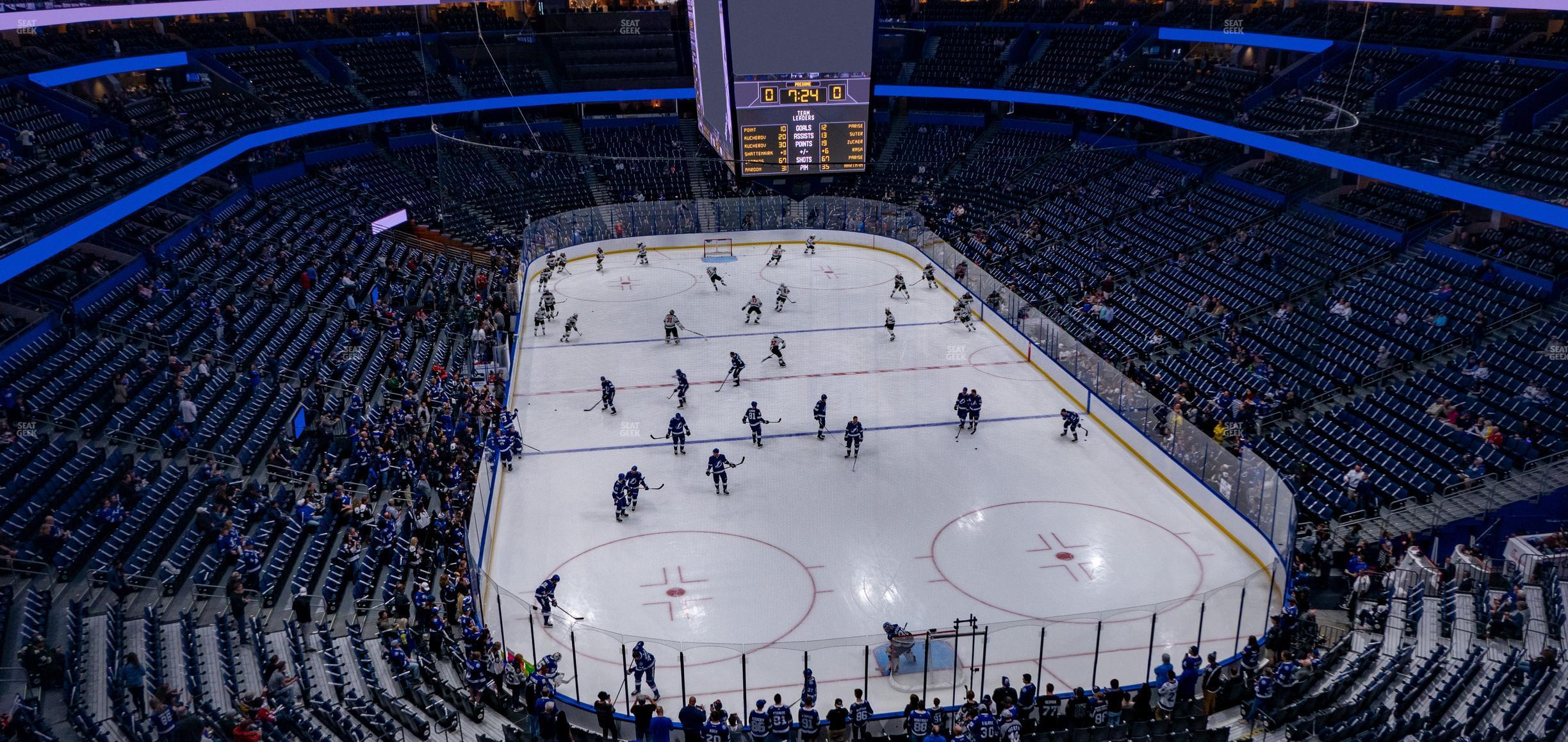 Seating view for Amalie Arena Section 324