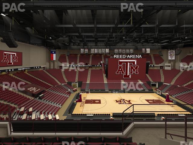 Seating view for Reed Arena Section 222