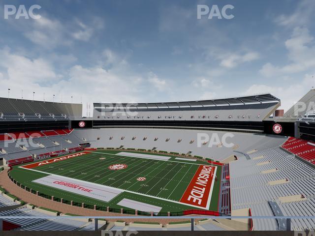 Seating view for Bryant Denny Stadium Section U 3 D