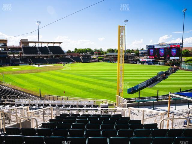 Seating view for Rio Grande Credit Union Field at Isotopes Park Section 132