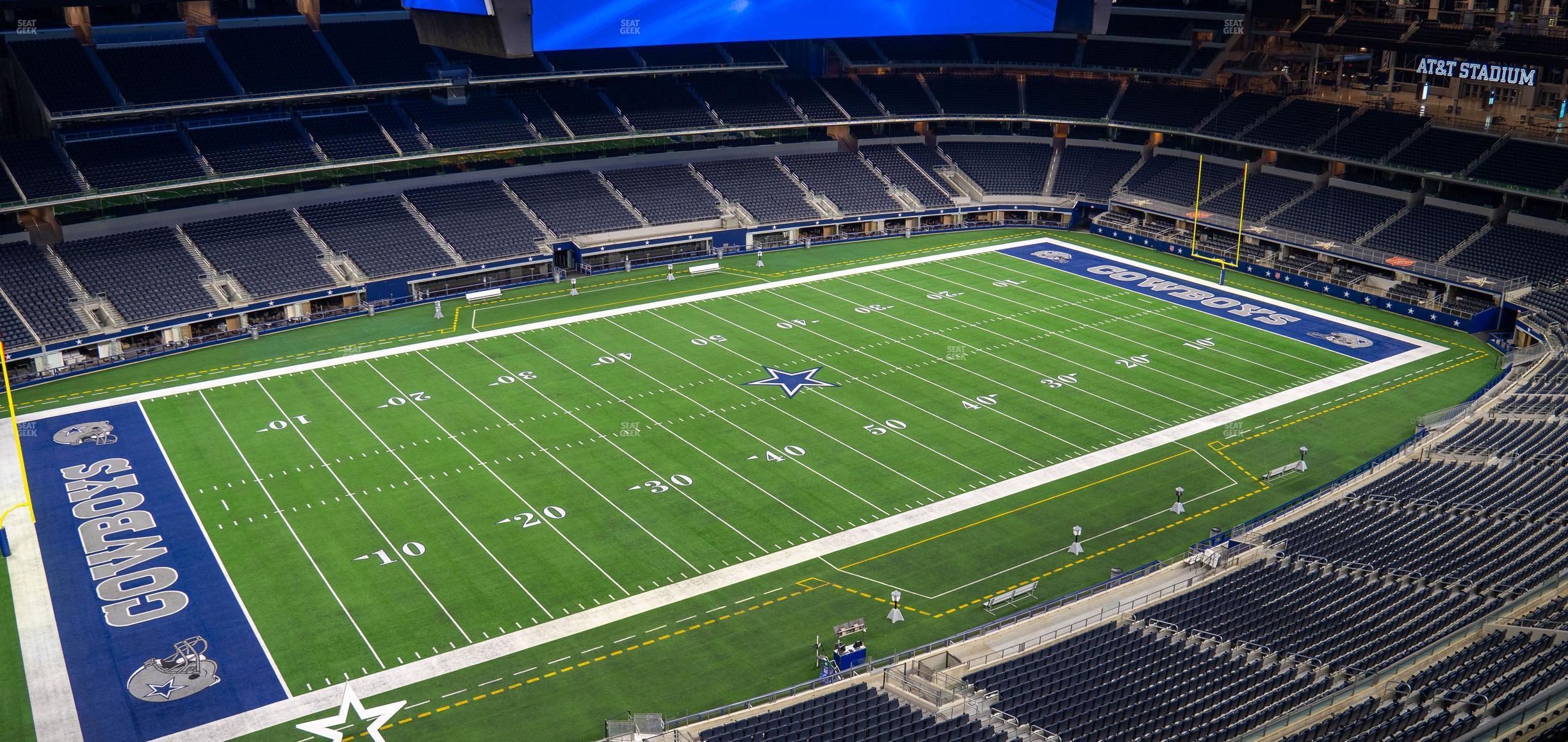 Seating view for AT&T Stadium Section Star Suite 609