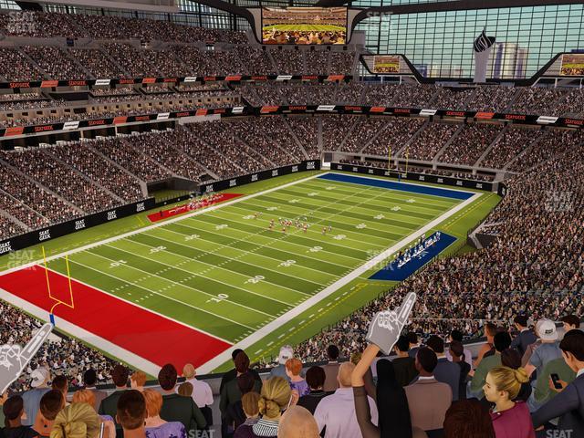 Seating view for Allegiant Stadium Section 319