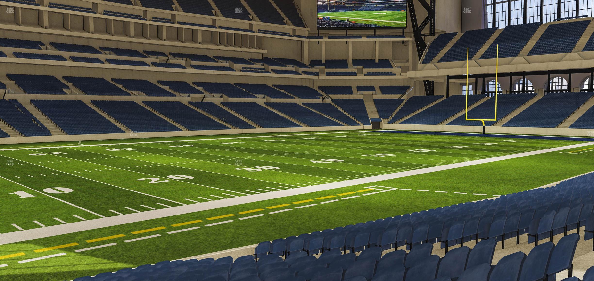 Seating view for Lucas Oil Stadium Section 117