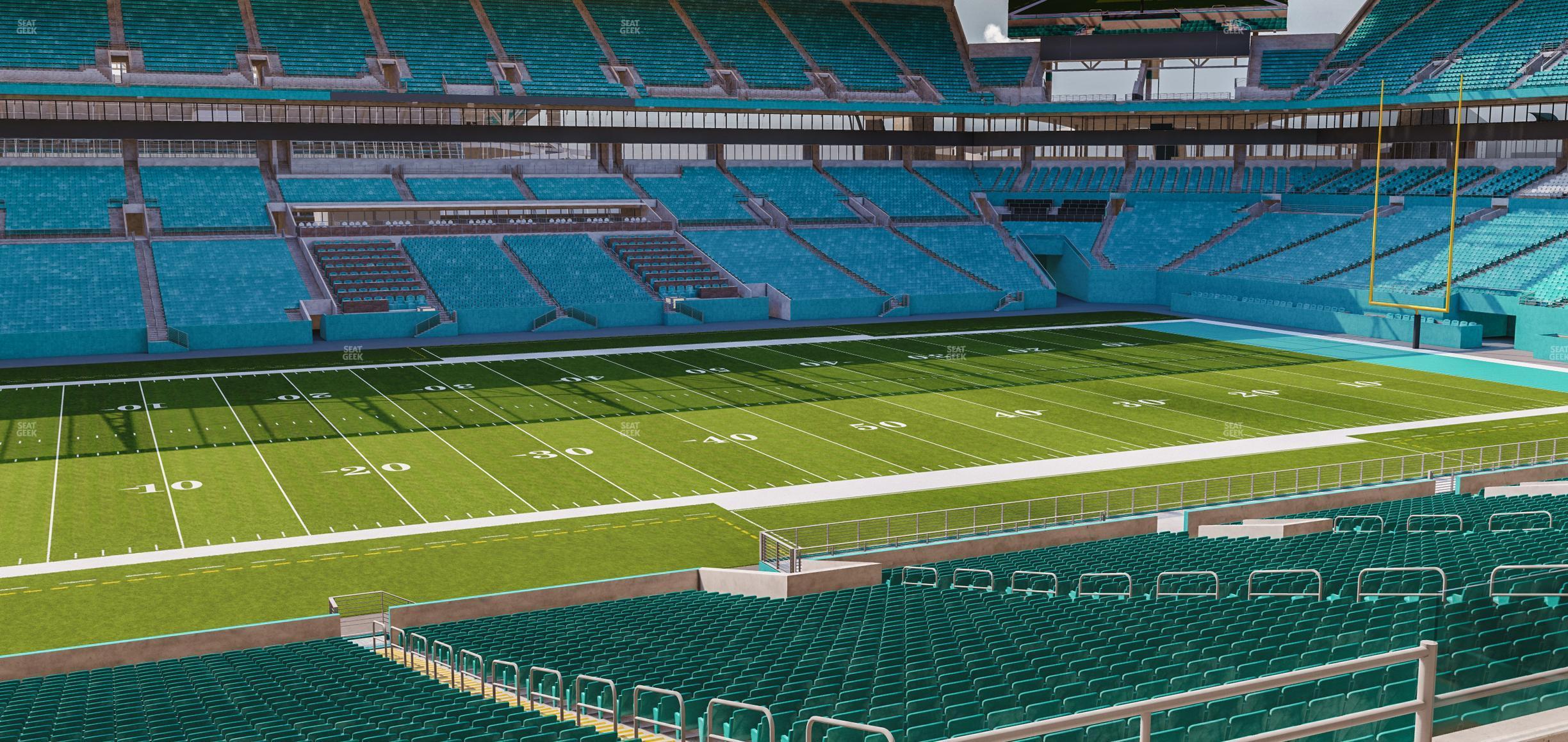 Seating view for Hard Rock Stadium Section 221