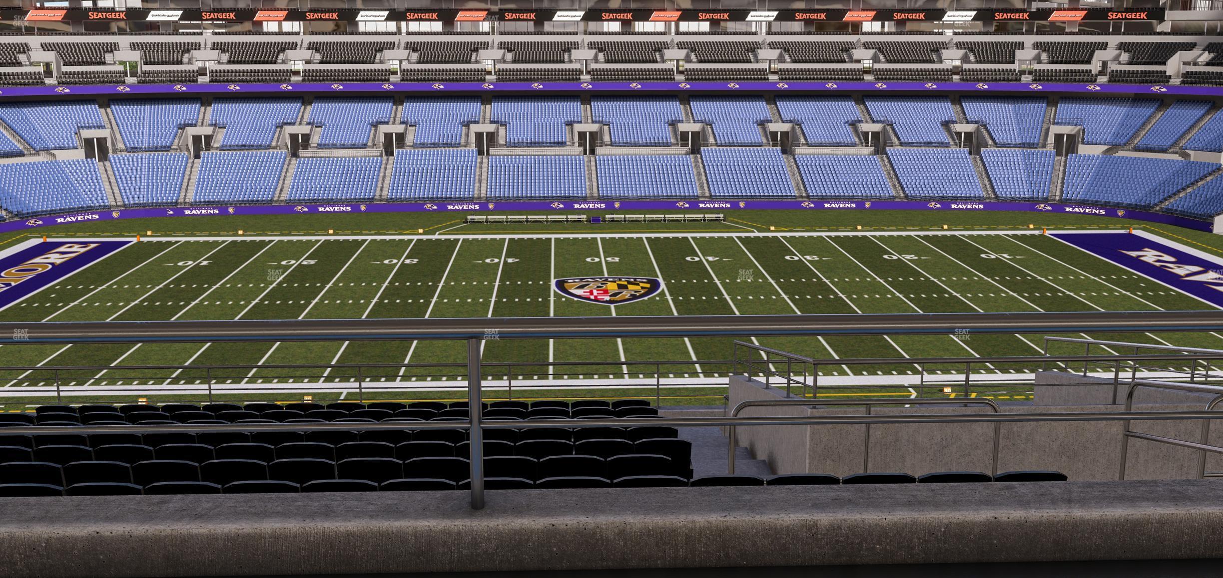 Seating view for M&T Bank Stadium Section Suite 357