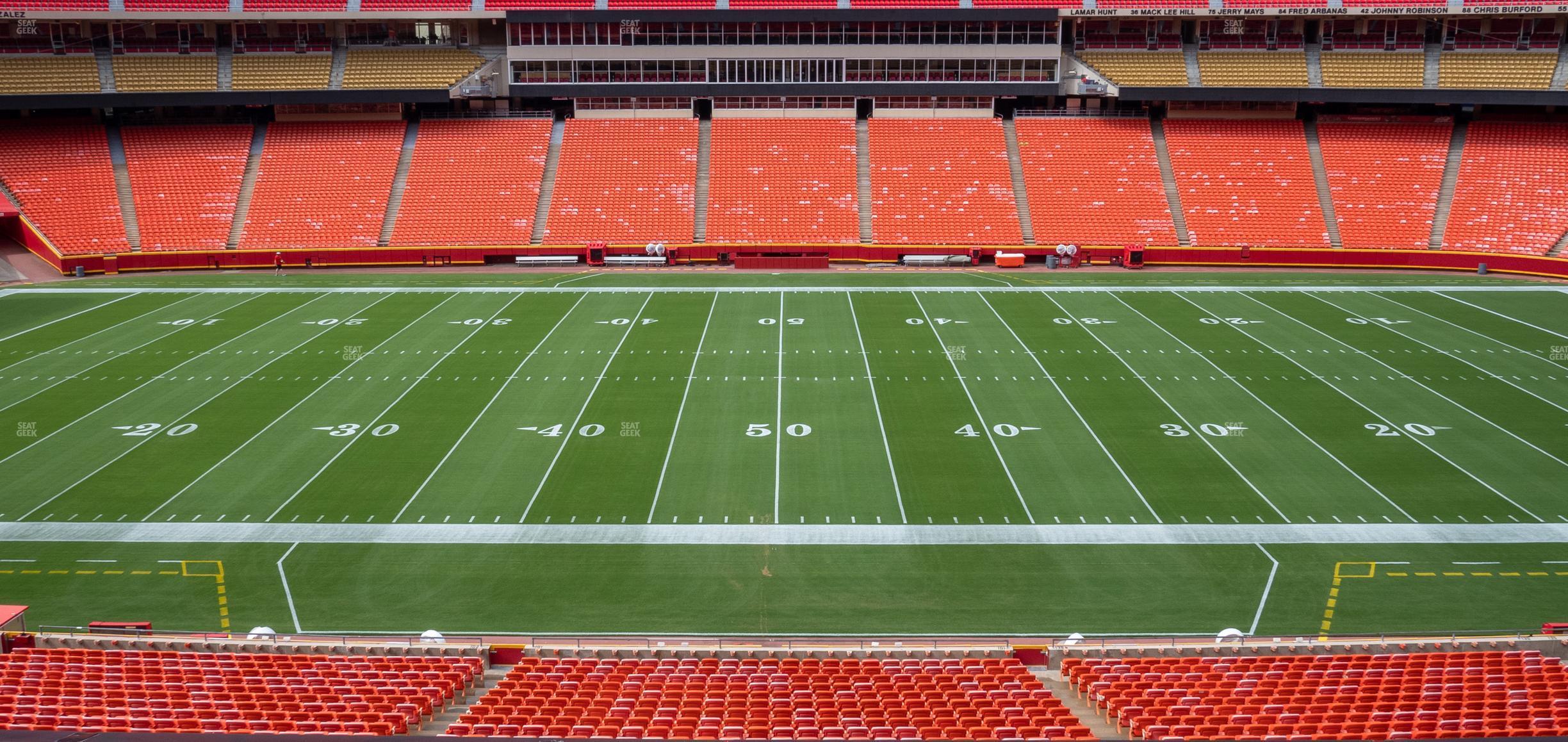 Seating view for GEHA Field at Arrowhead Stadium Section 201