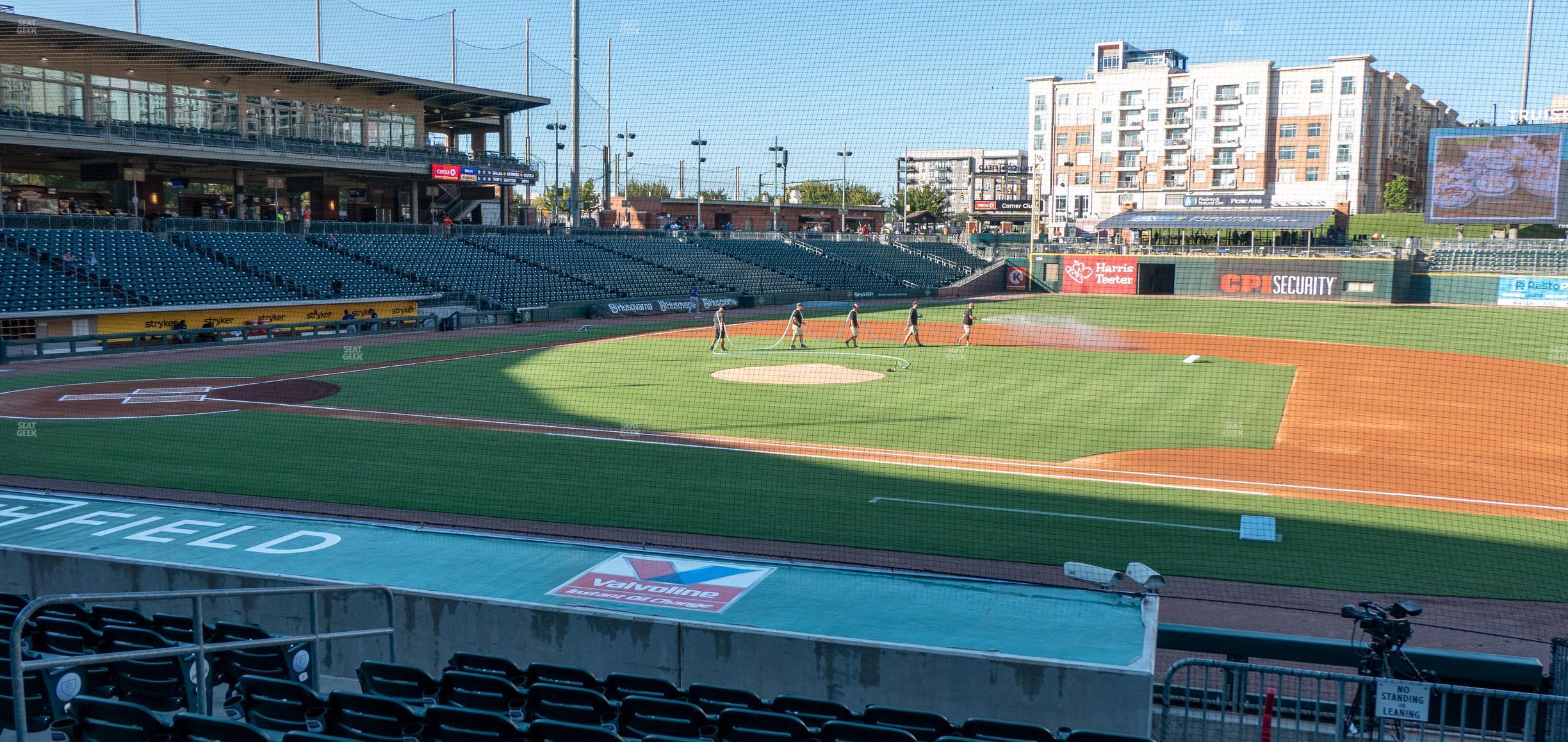 Seating view for Truist Field Section 106