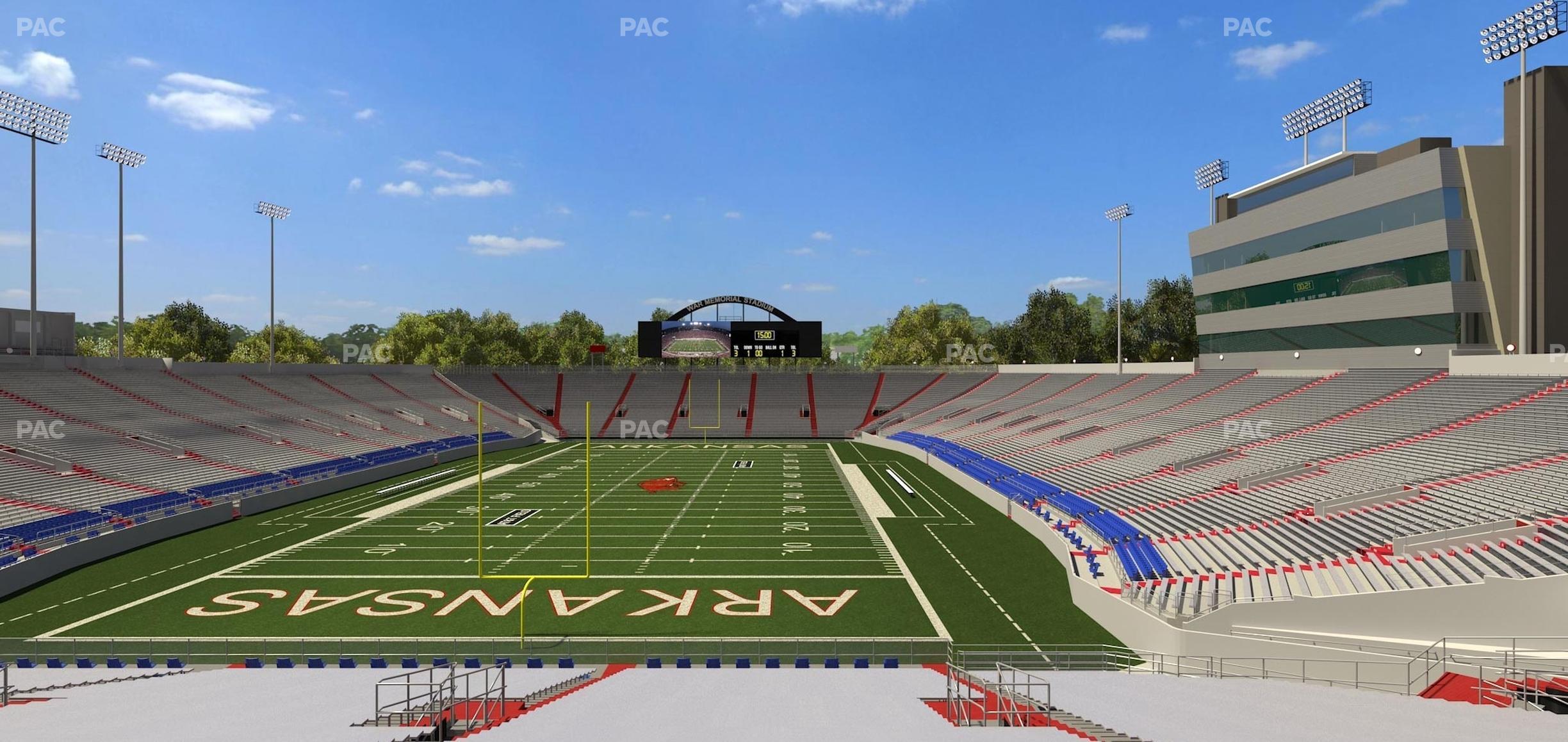 Seating view for War Memorial Stadium (Little Rock) Section 35