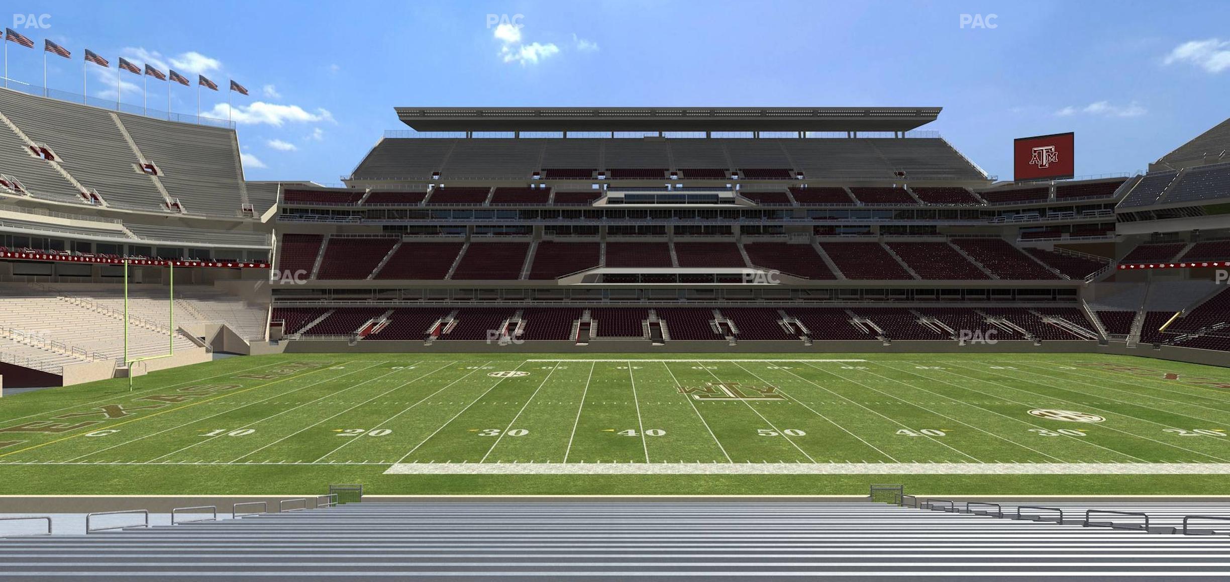 Seating view for Kyle Field Section 126