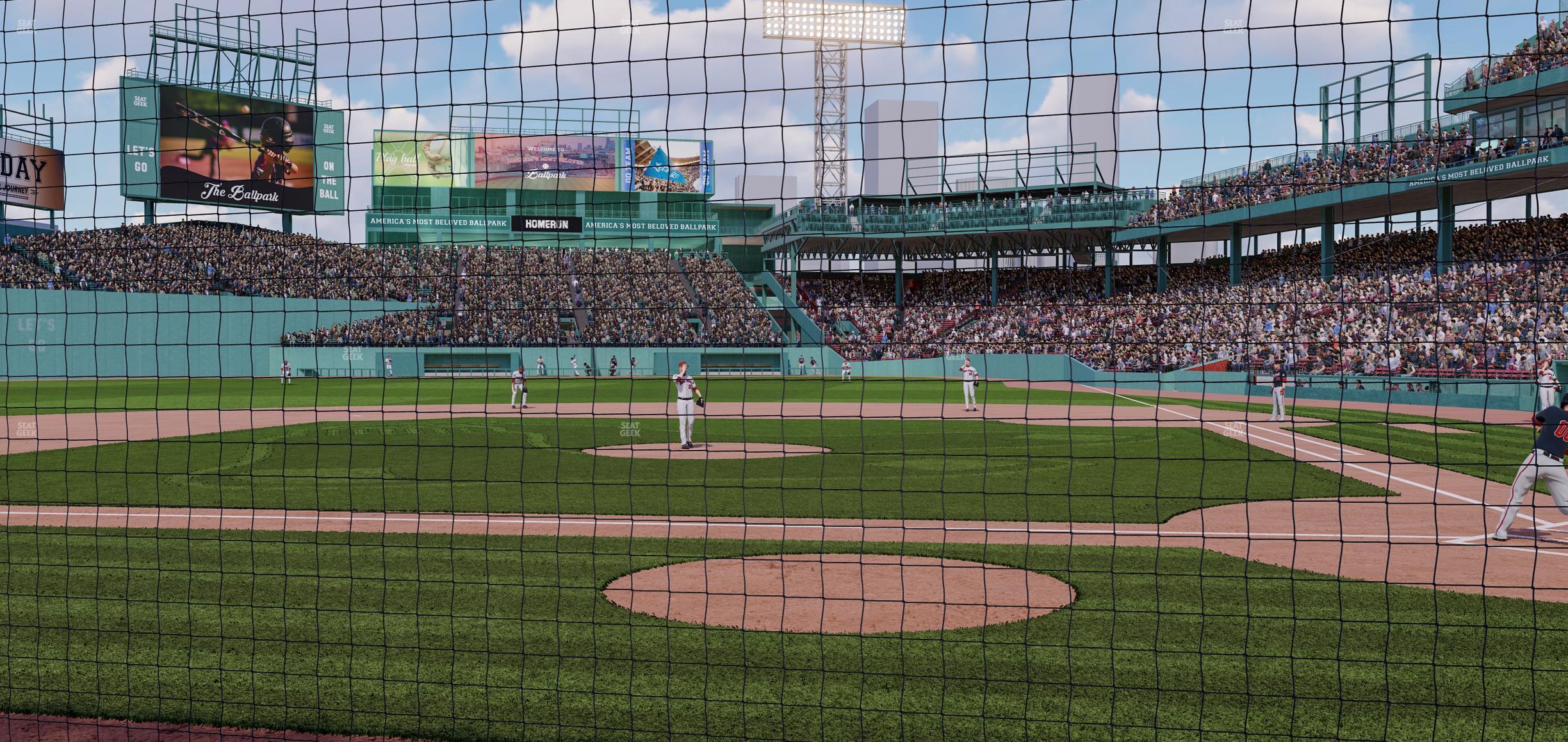 Seating view for Fenway Park Section Dugout Box 55