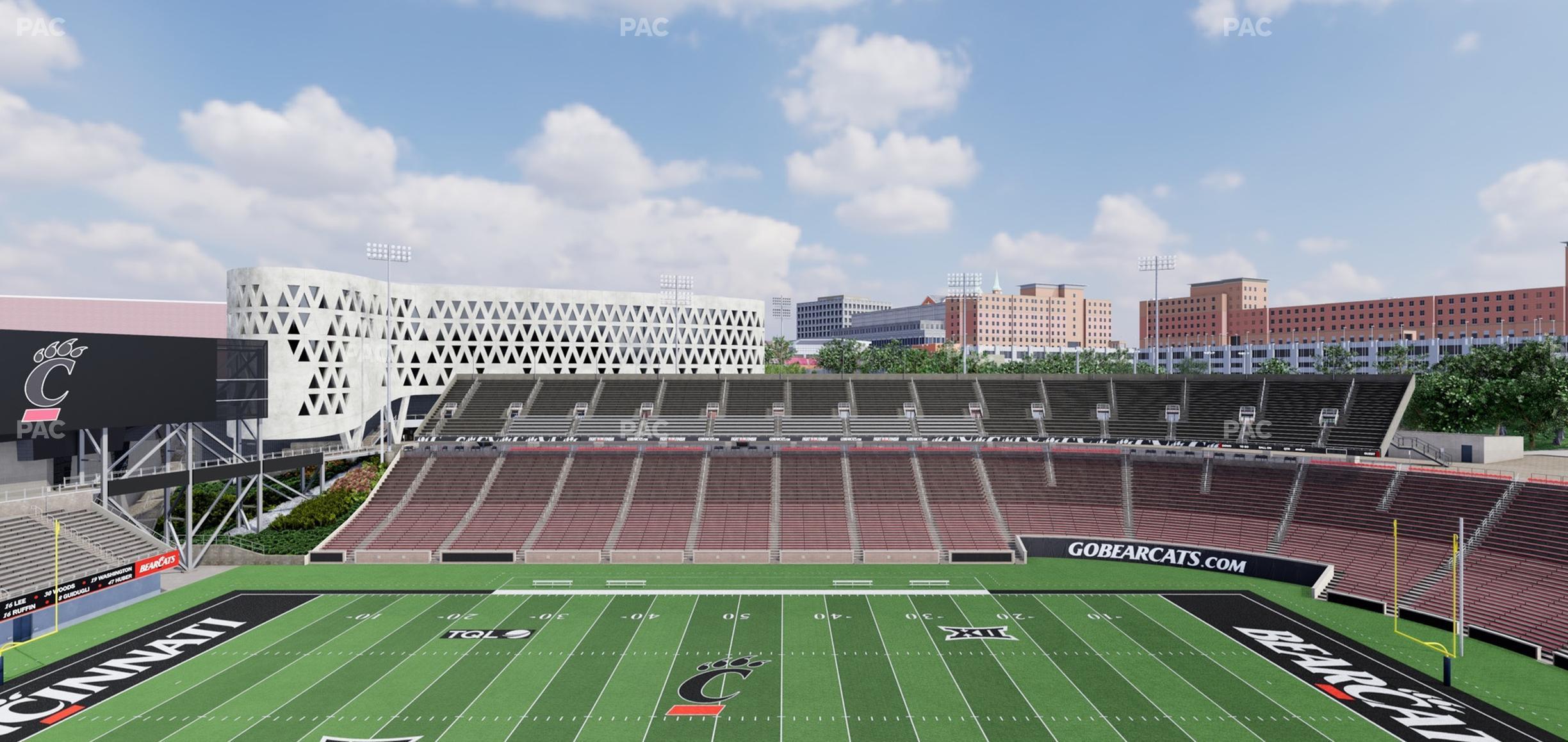 Seating view for Nippert Stadium Section Premium Club 356