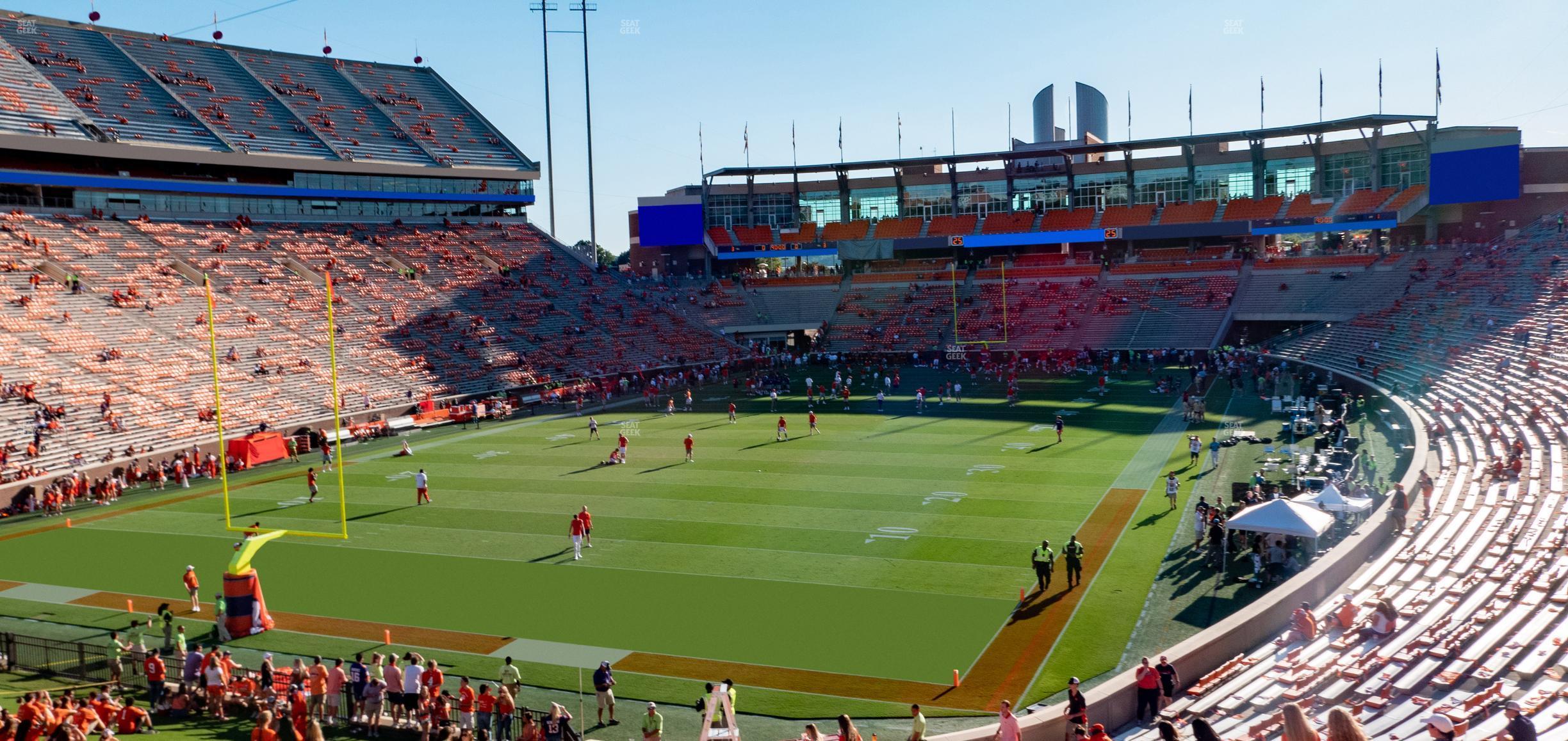 Seating view for Clemson Memorial Stadium Section Hill Kk