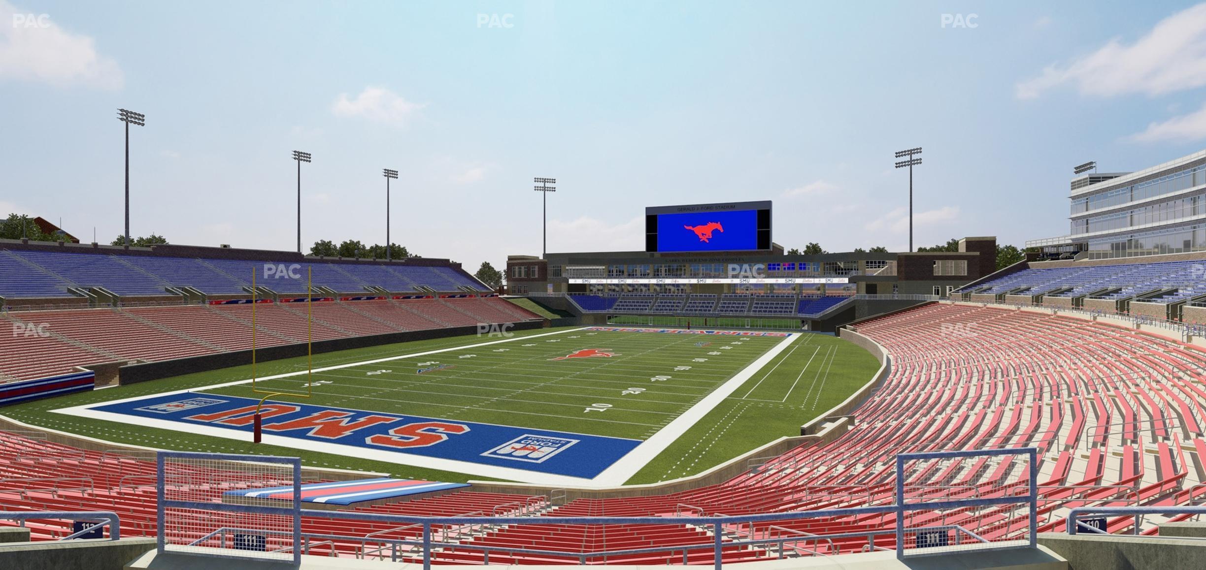 Seating view for Gerald Ford Stadium Section 211