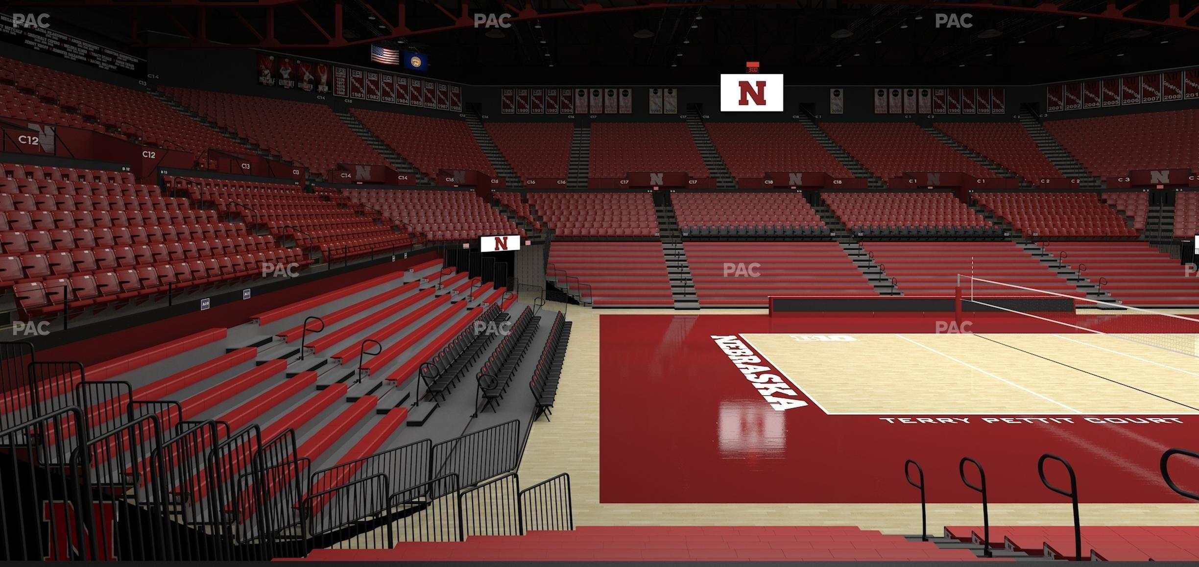 Seating view for Bob Devaney Sports Center Section B 10