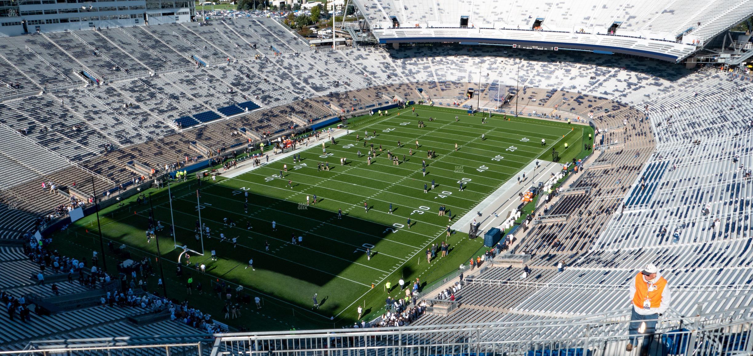 Seating view for Beaver Stadium Section South A Upper