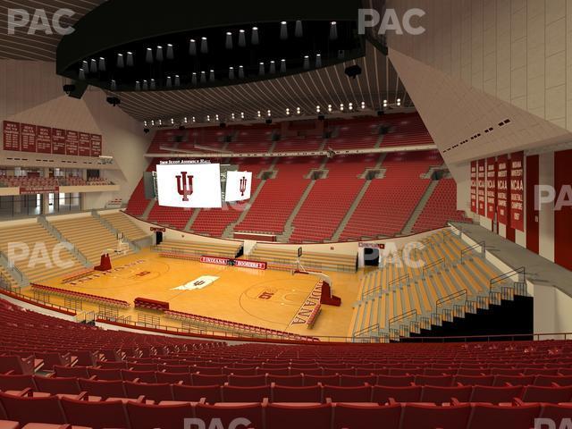 Seating view for Simon Skjodt Assembly Hall Section H