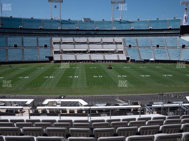 Seating view for EverBank Stadium Section Gallagher Club 137