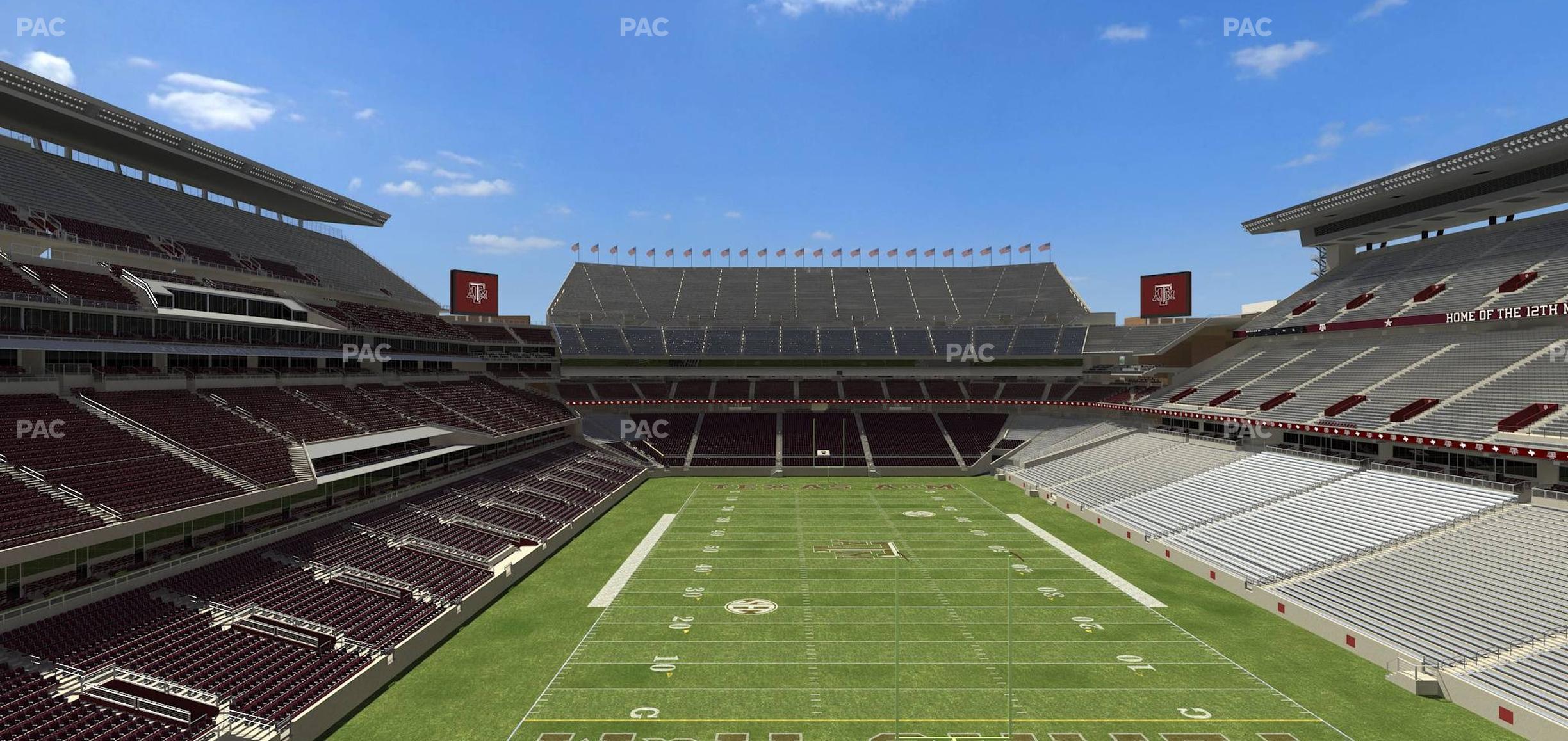 Seating view for Kyle Field Section 244