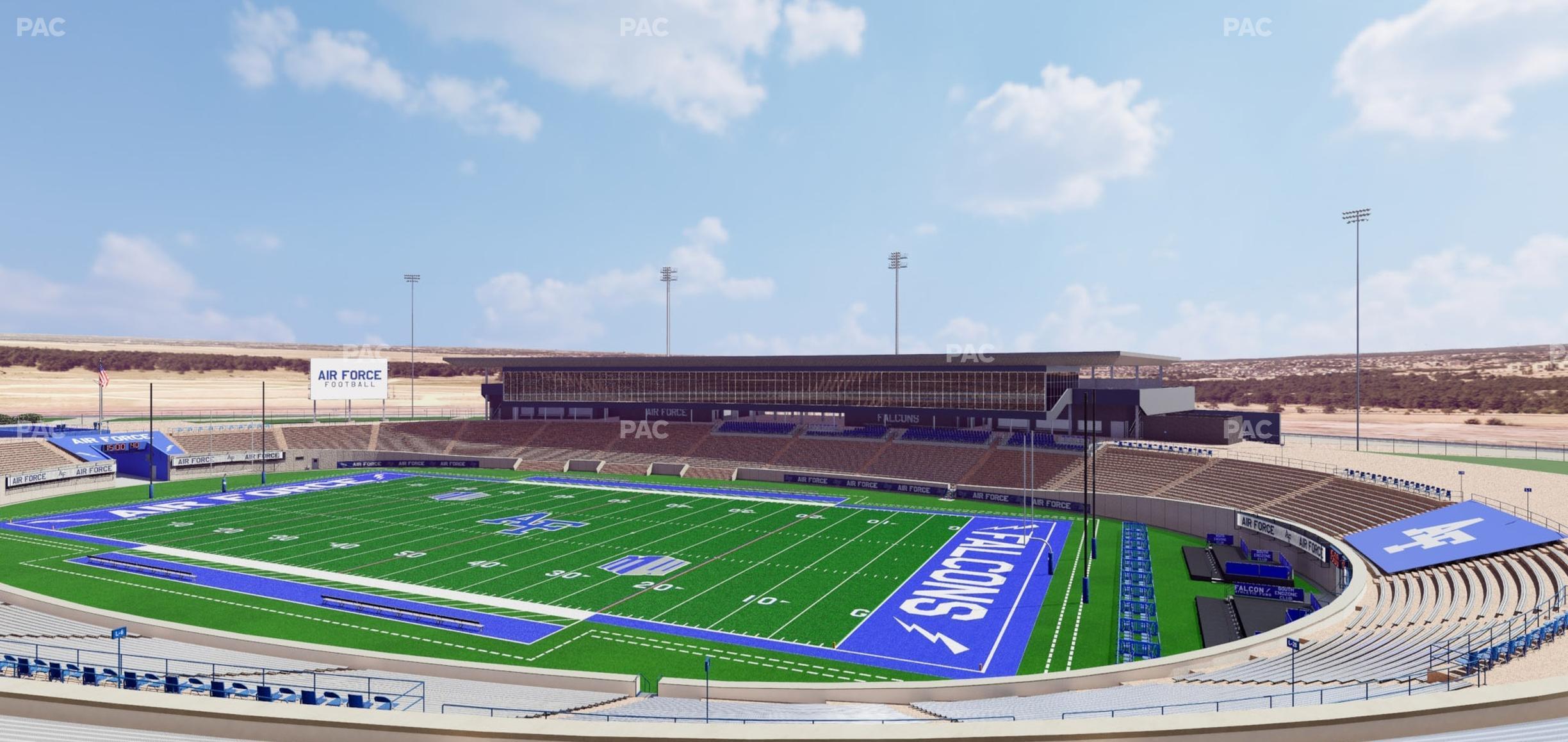 Seating view for Falcon Stadium Section M 4