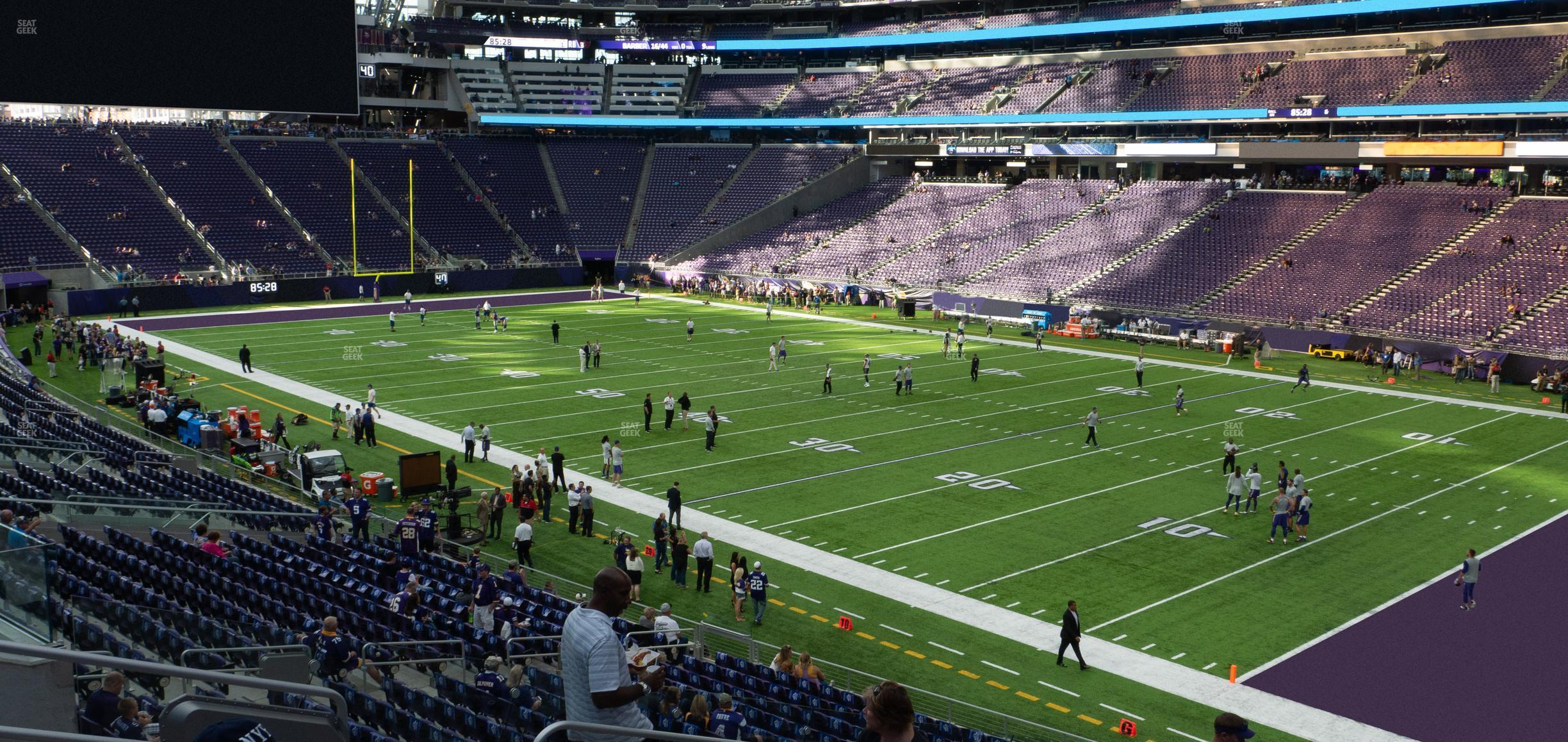 Seating view for U.S. Bank Stadium Section 124