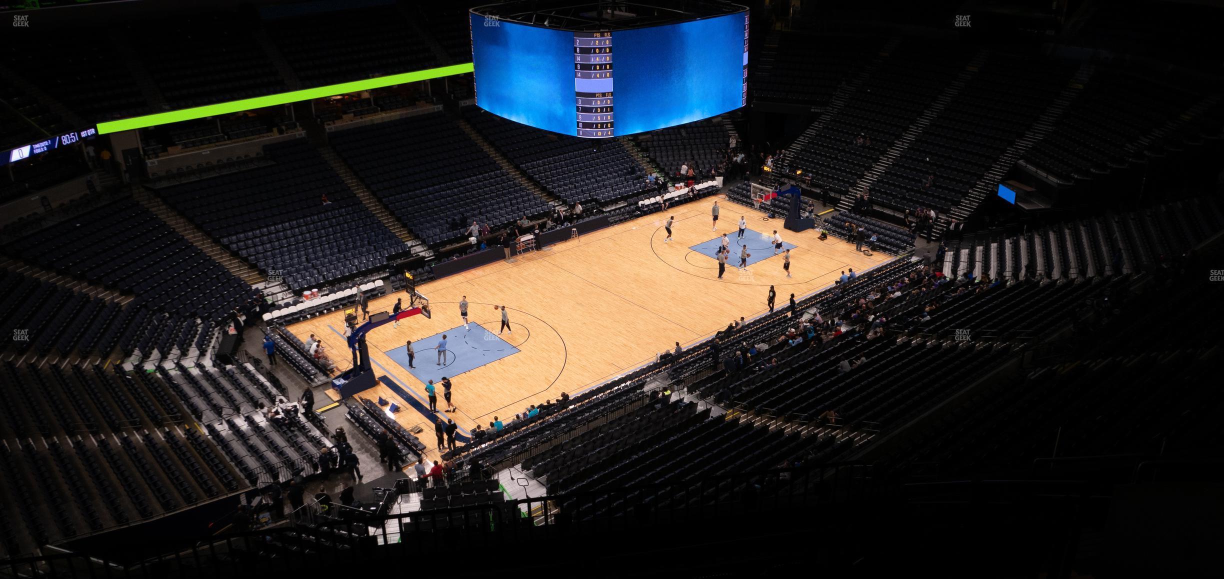 Seating view for FedExForum Section 221