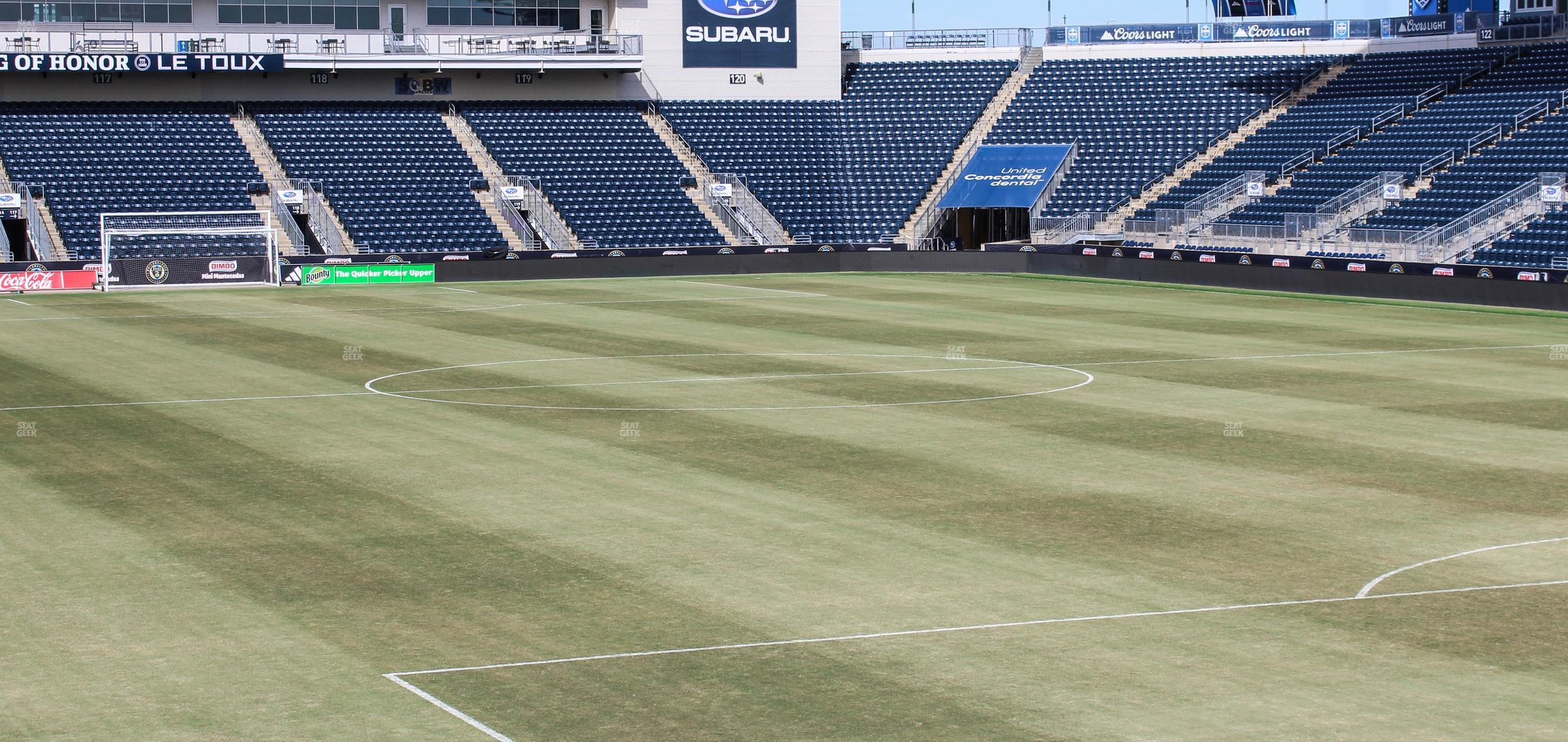 Seating view for Subaru Park Section 139