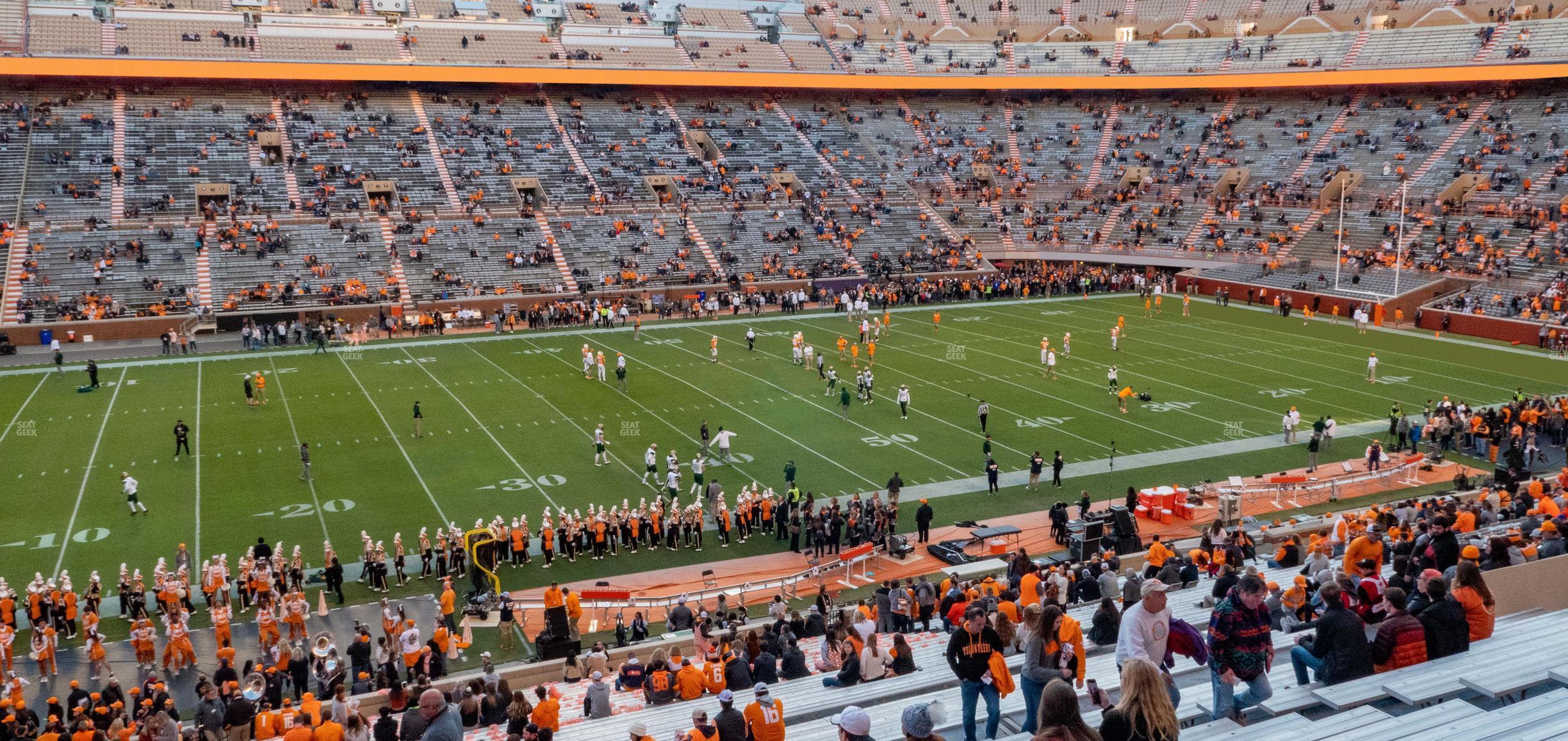 Seating view for Neyland Stadium Section F