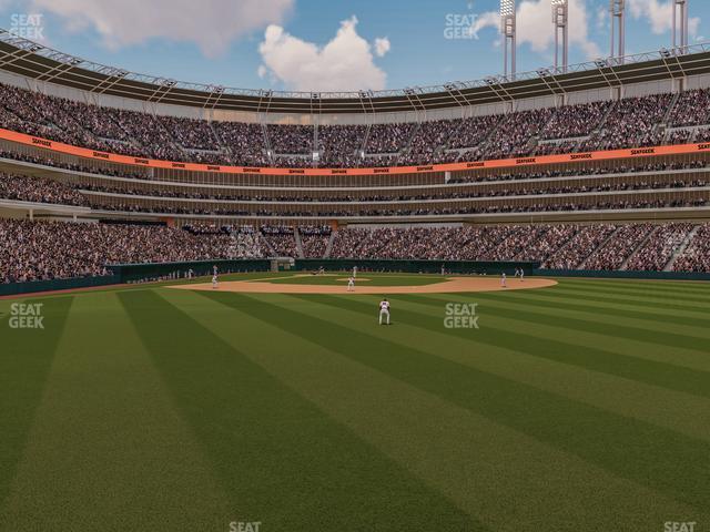 Seating view for Progressive Field Section 101 3