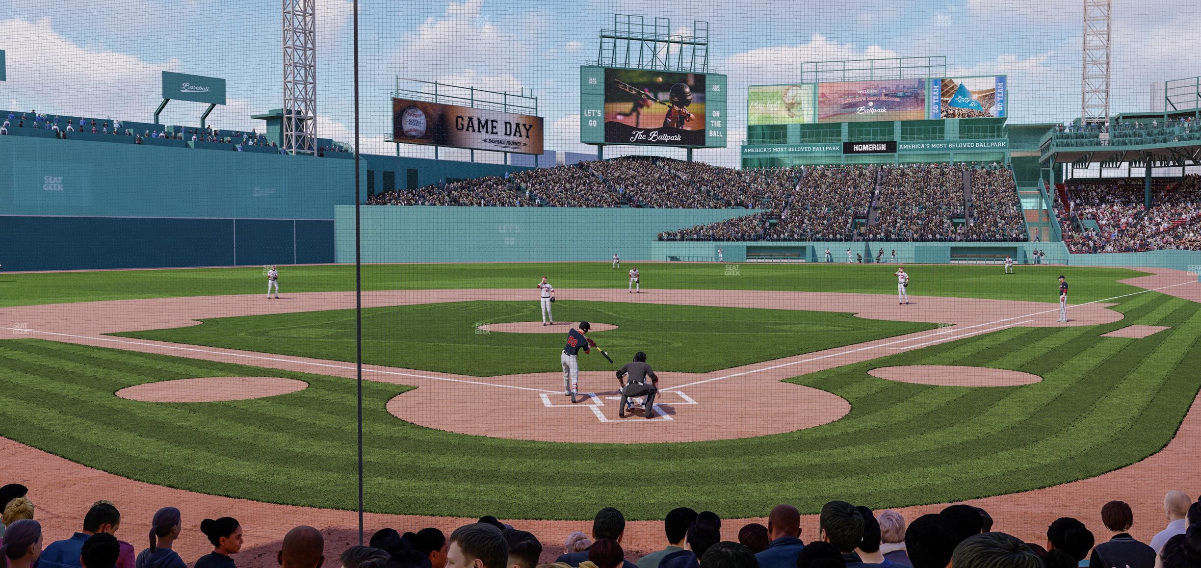 Seating view for Fenway Park Section Field Box 46