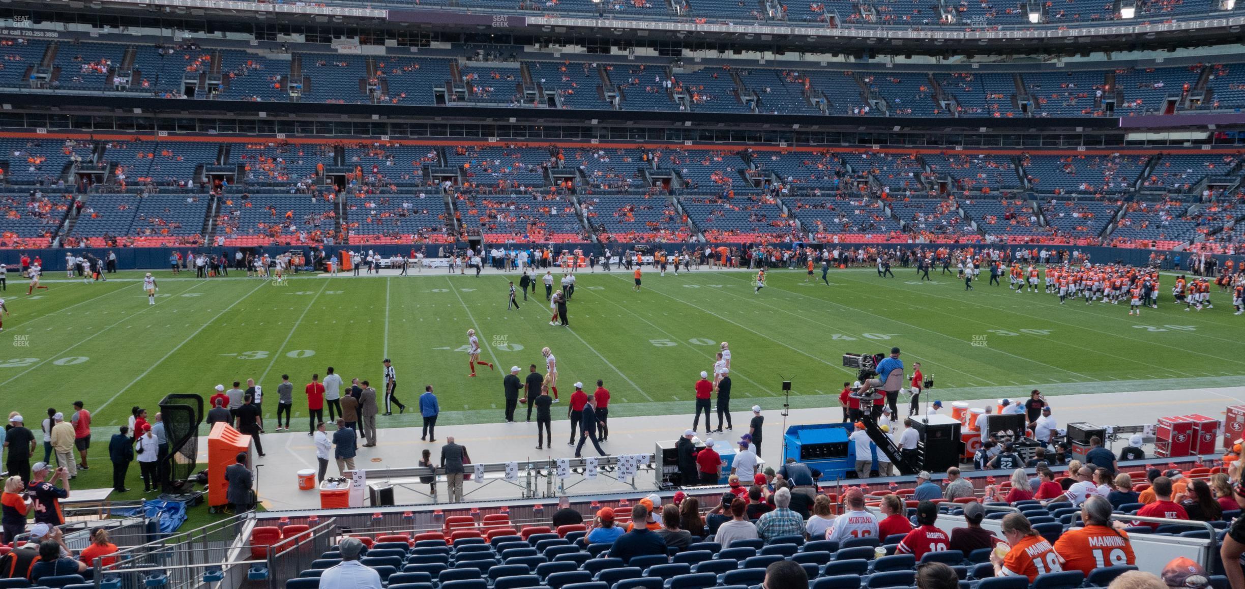 Seating view for Empower Field at Mile High Section 124