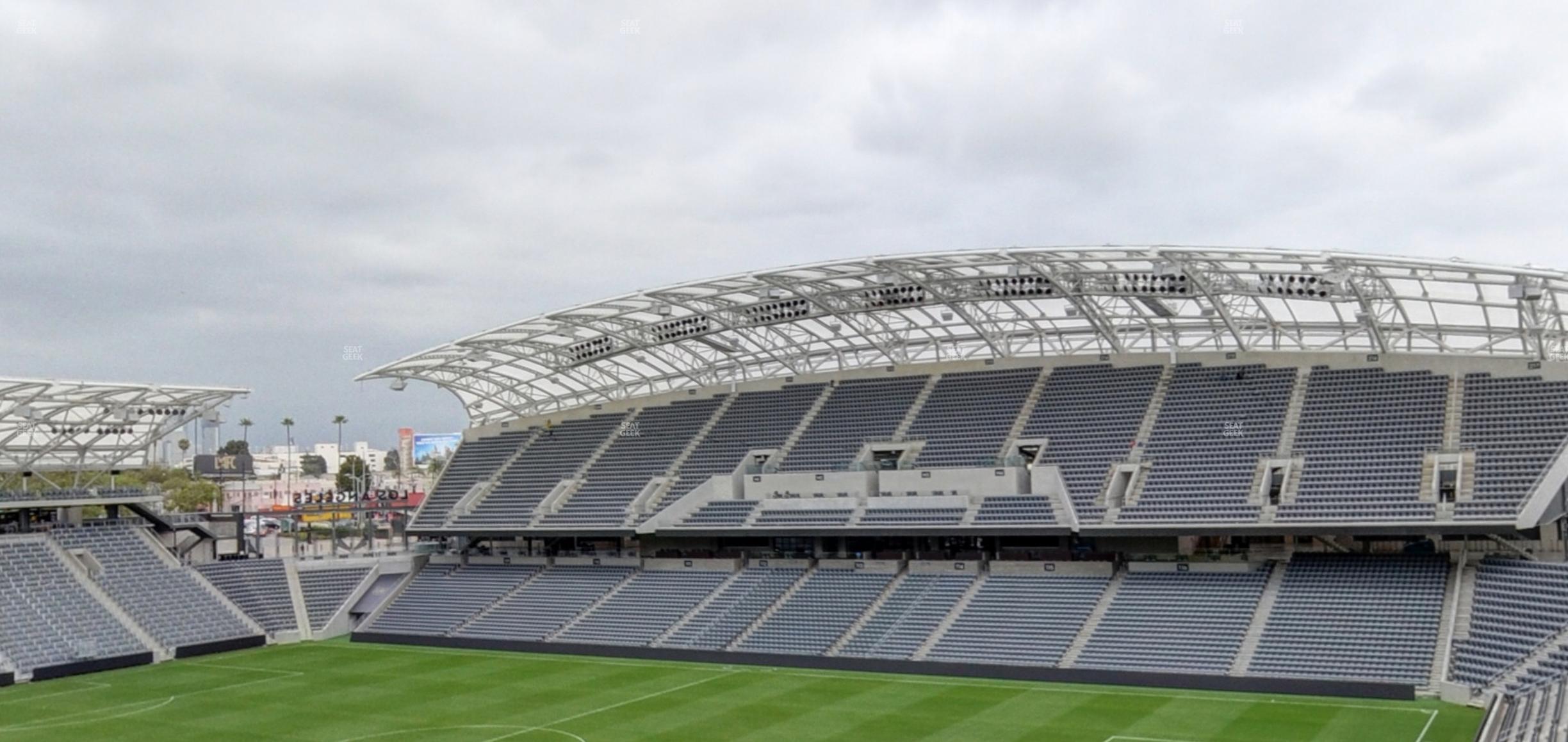 Seating view for BMO Stadium Section City View Loge 10