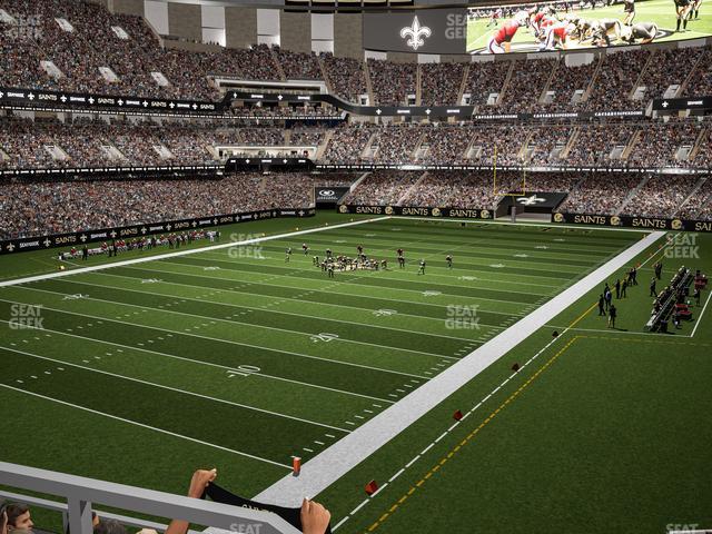 Seating view for Caesars Superdome Section 344