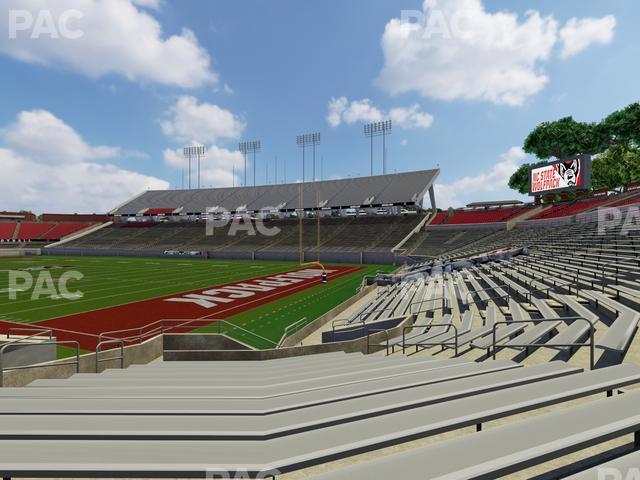 Seating view for Carter-Finley Stadium Section 118