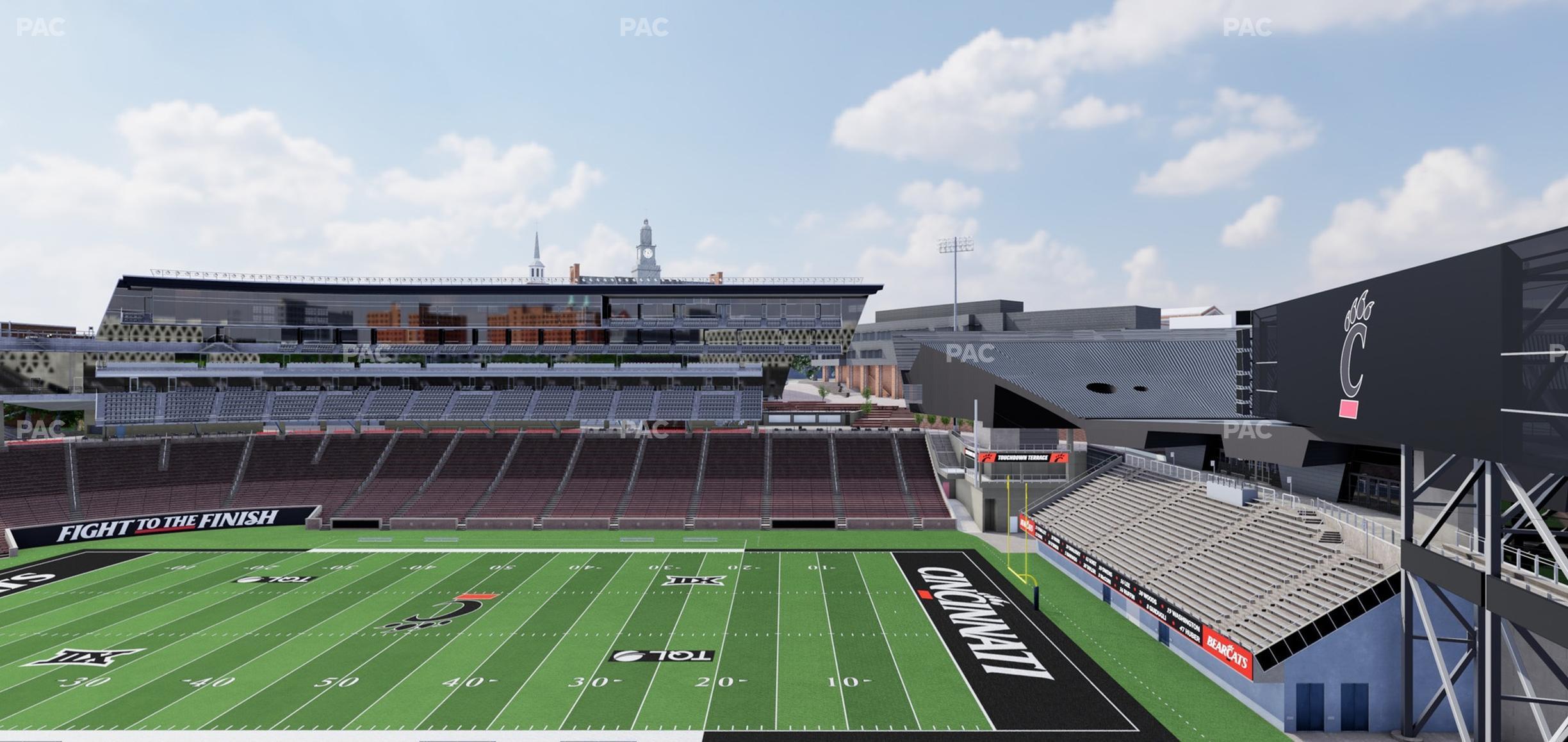 Seating view for Nippert Stadium Section 203