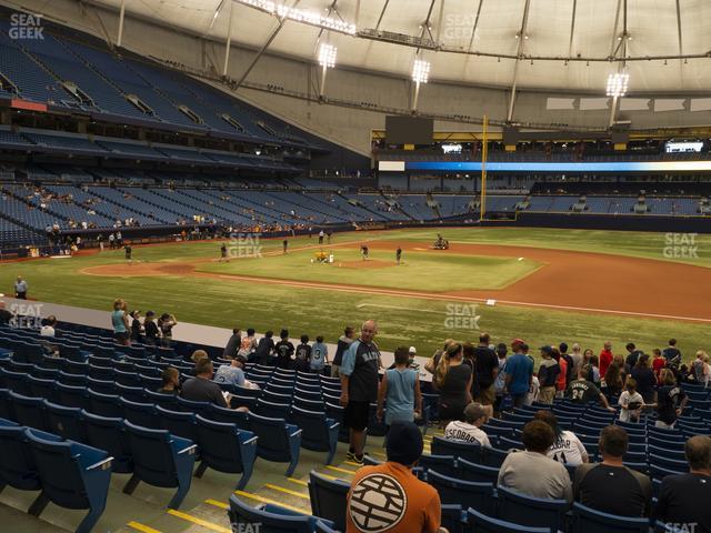 Seating view for Tropicana Field Section 120