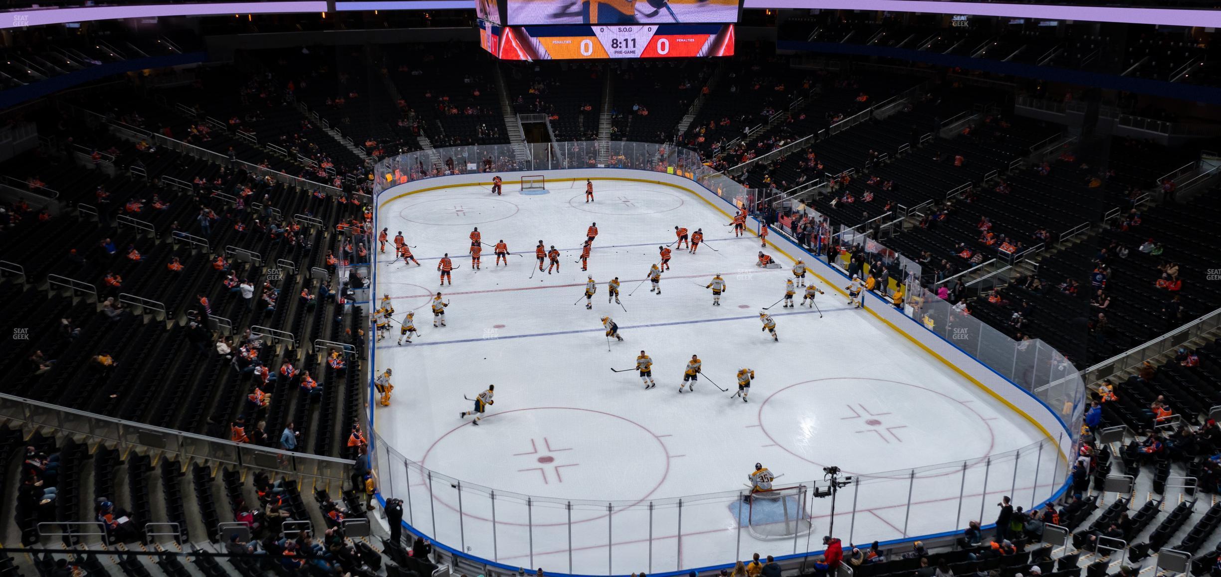 Seating view for Rogers Place Section Loge 17