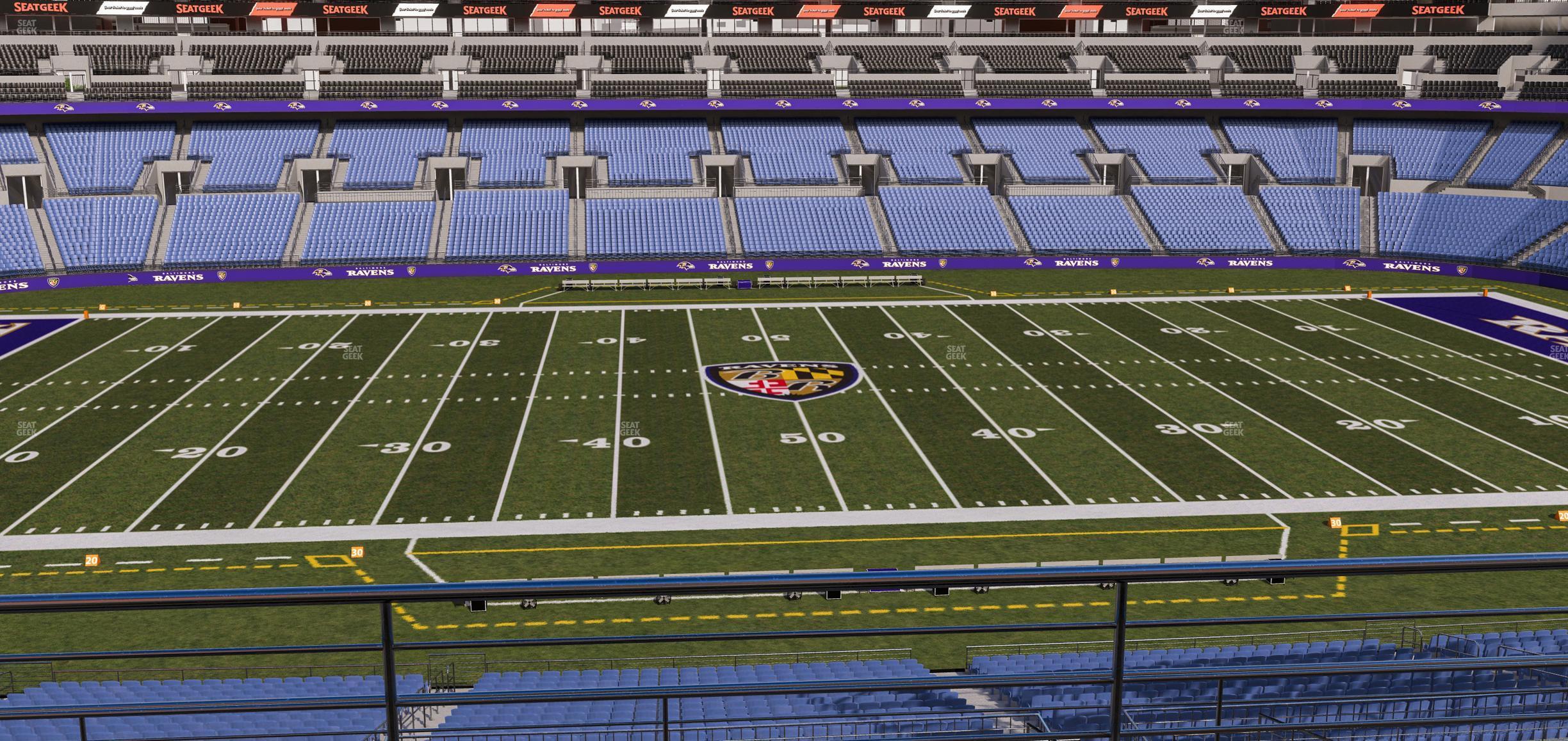 Seating view for M&T Bank Stadium Section 227