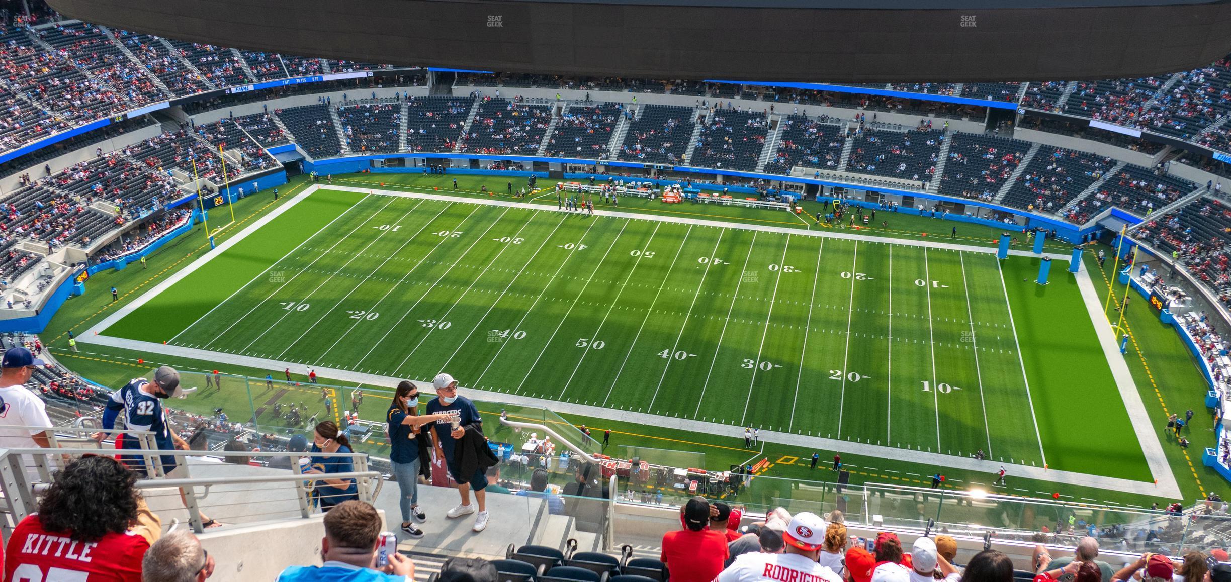 Seating view for SoFi Stadium Section 542