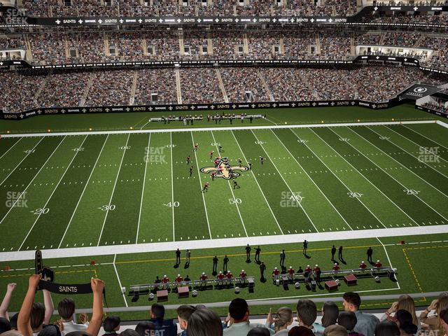 Seating view for Caesars Superdome Section 517