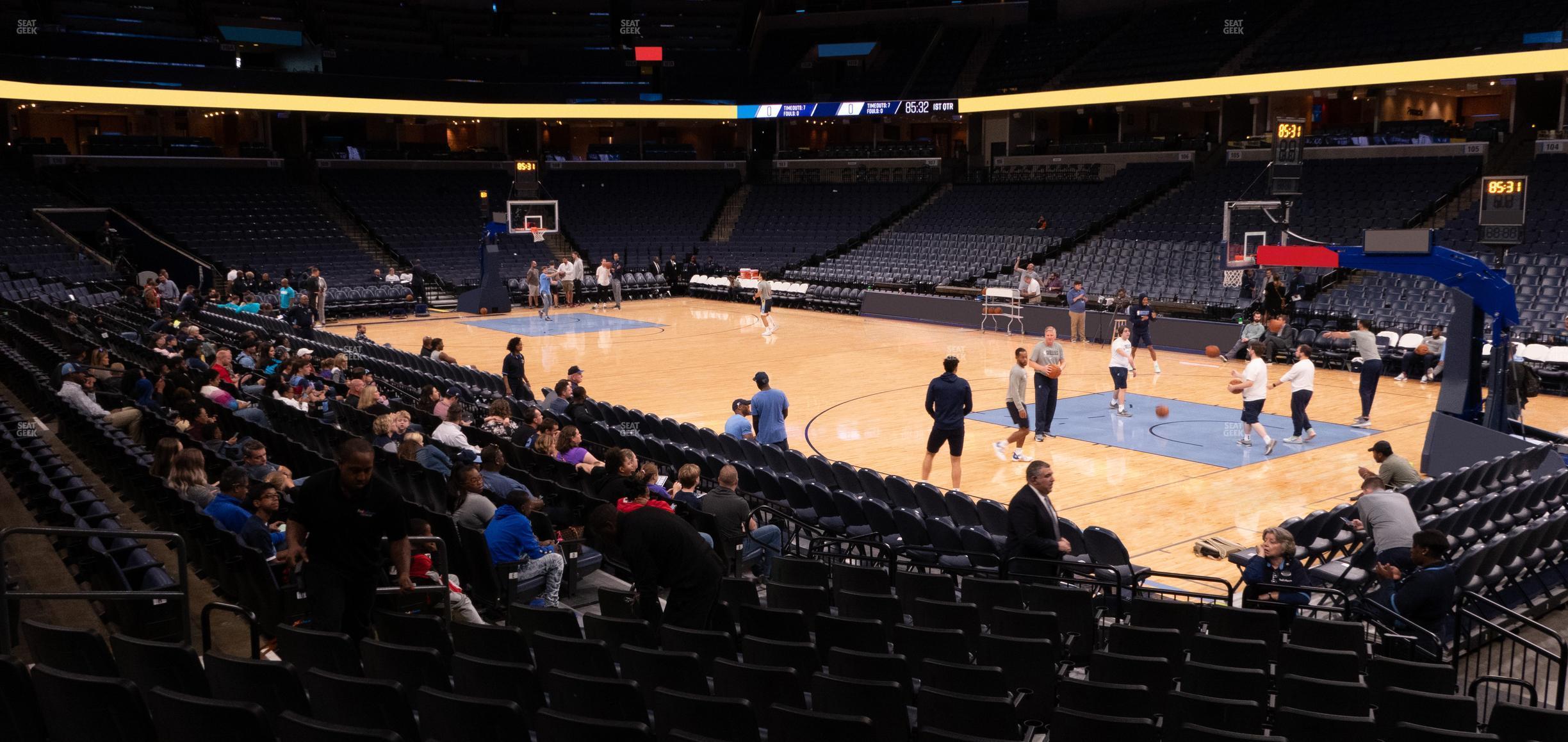 Seating view for FedExForum Section 116