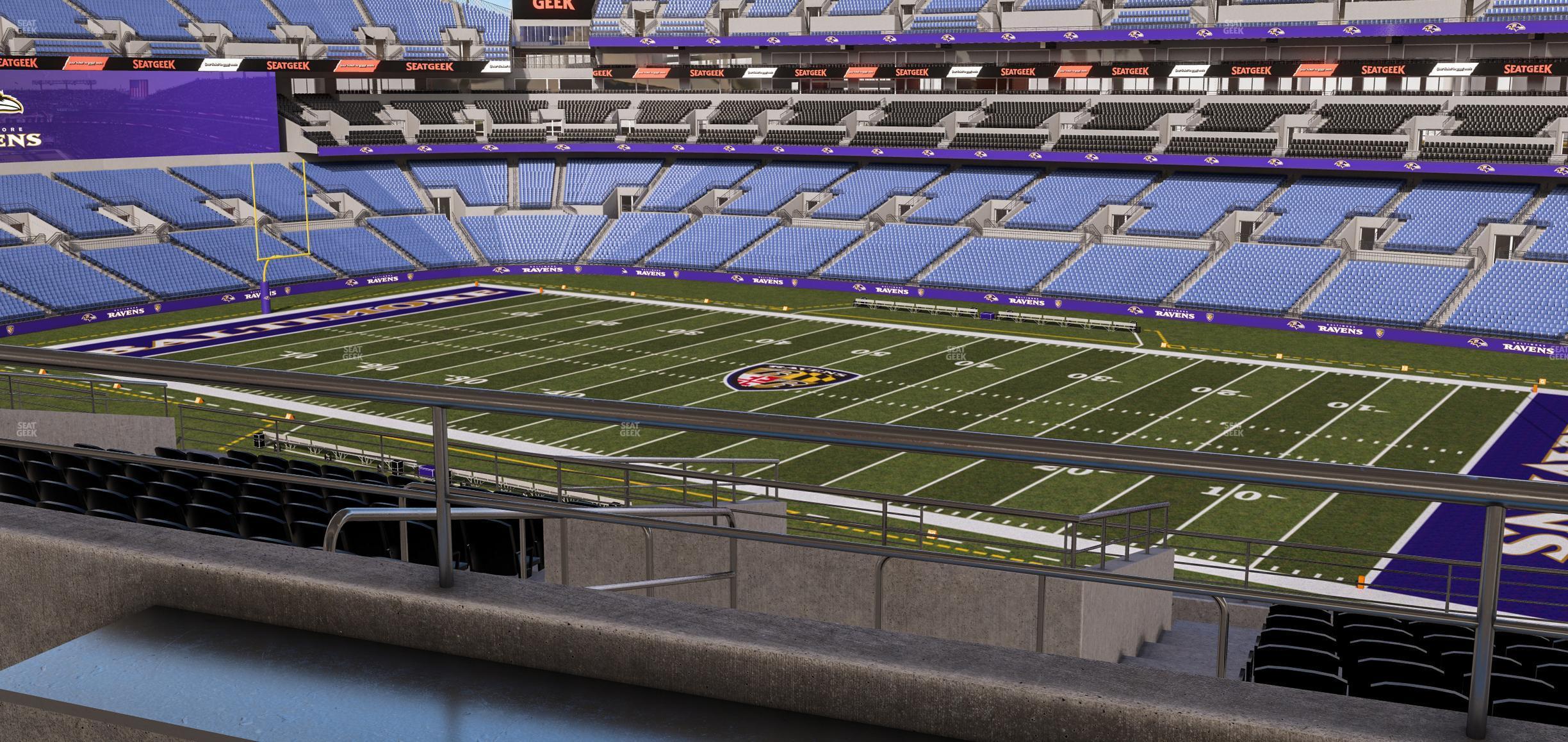 Seating view for M&T Bank Stadium Section Suite 348