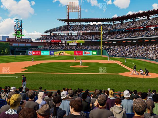 Seating view for Citizens Bank Park Section 129