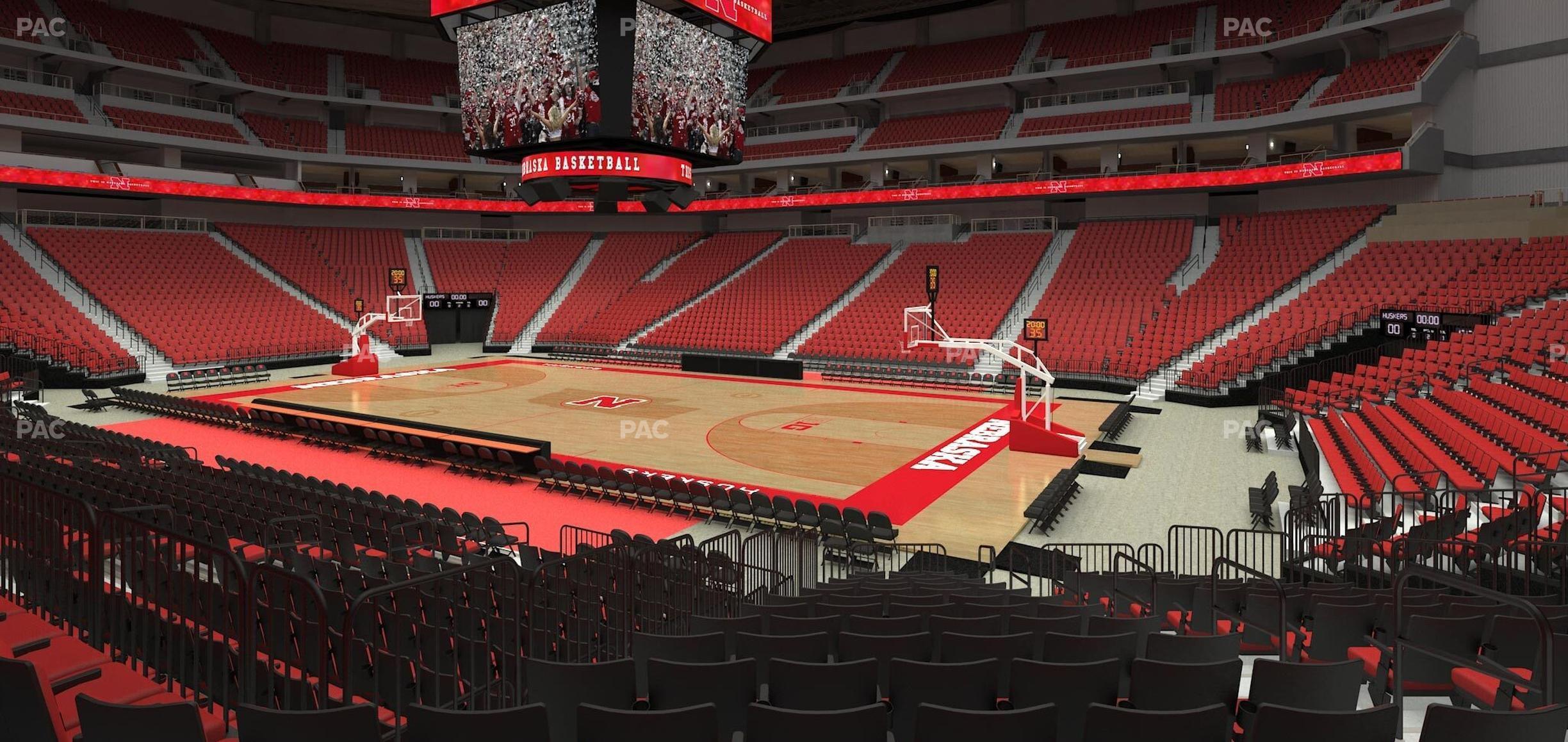 Seating view for Pinnacle Bank Arena Section 104