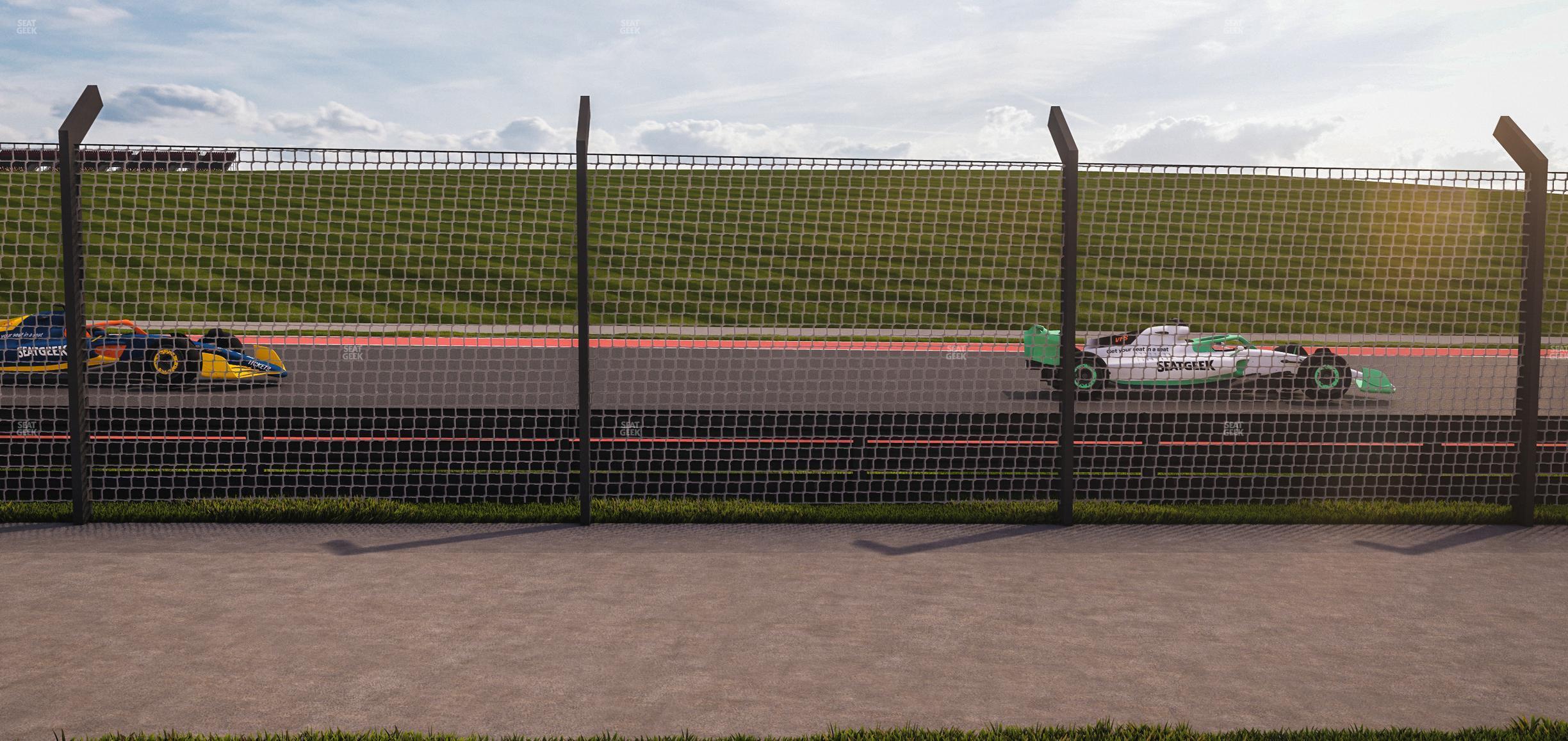 Seating view for Circuit of The Americas Section Trackside Rv Parking