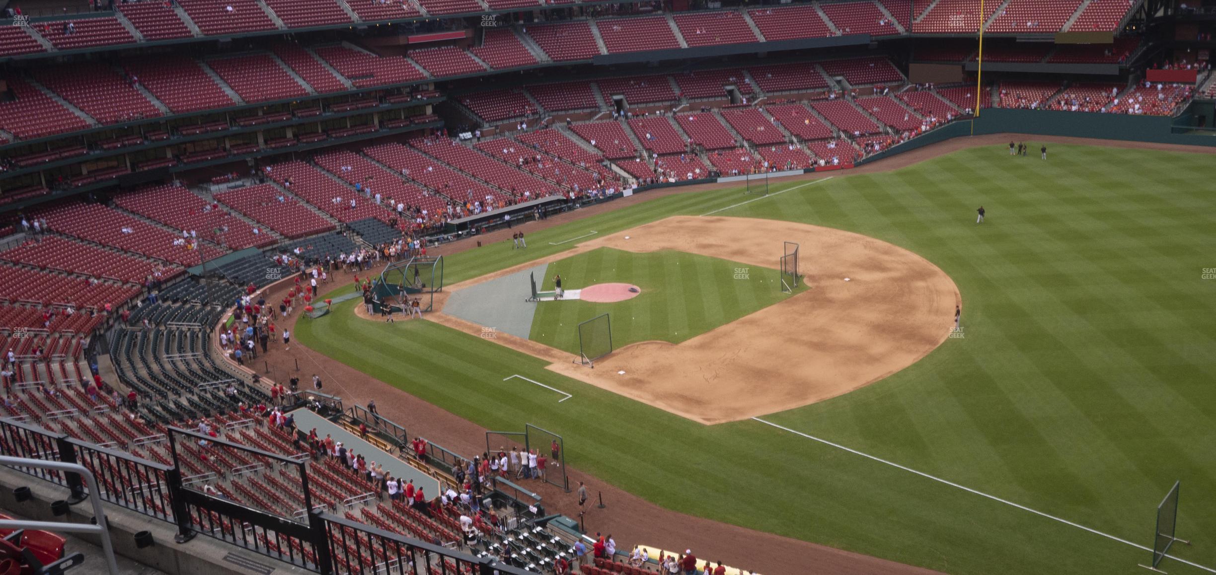 Seating view for Busch Stadium Section First Base Pavilion 337