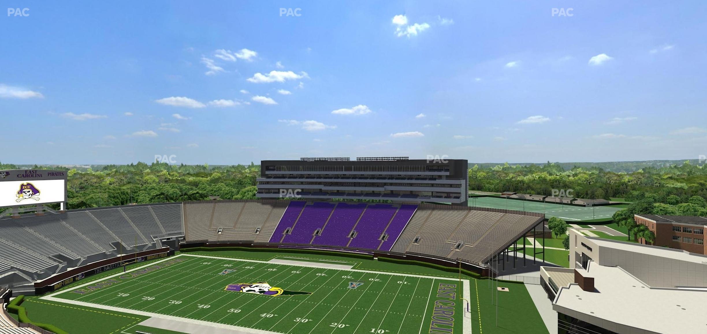 Seating view for Dowdy-Ficklen Stadium Section 214