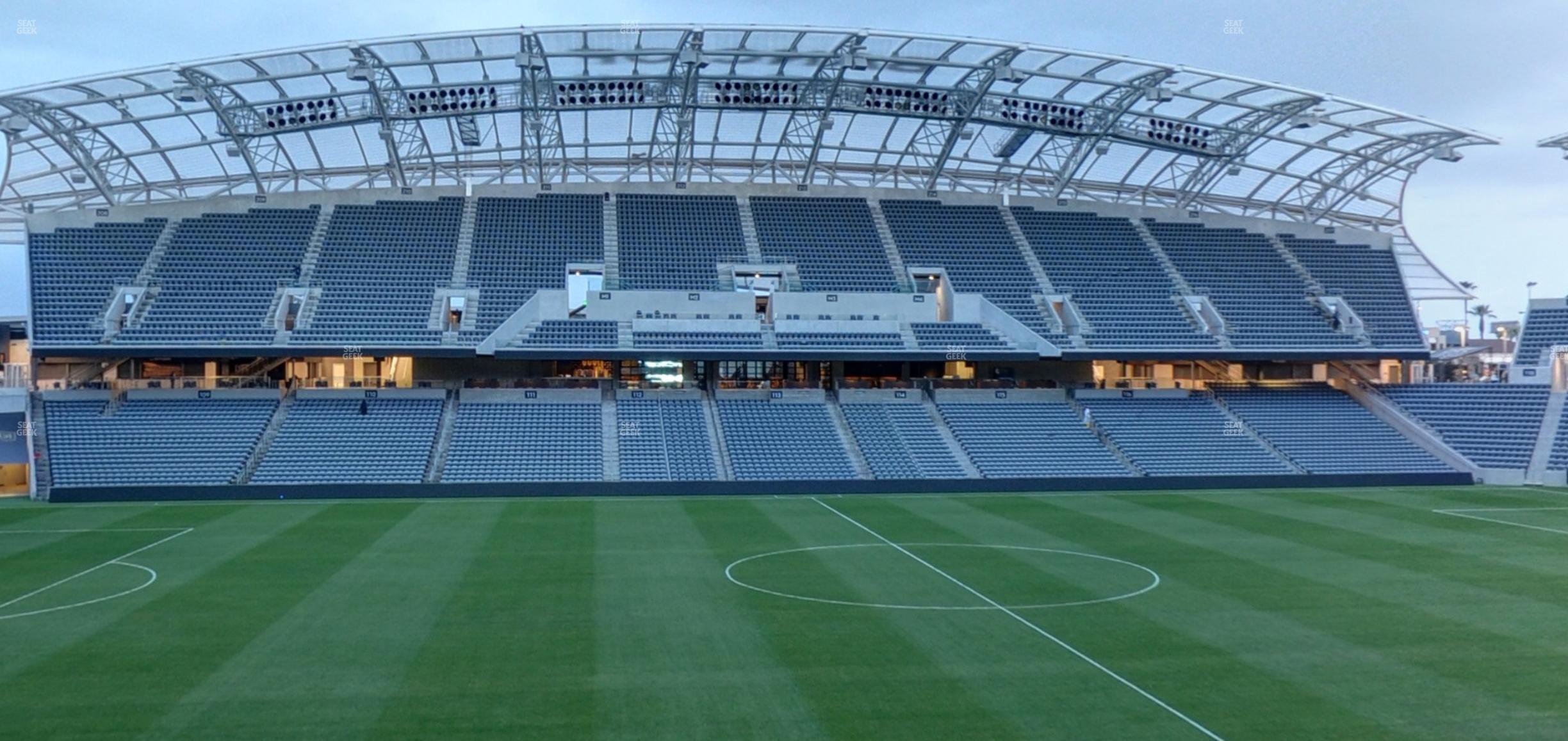 Seating view for BMO Stadium Section Directors Box 9