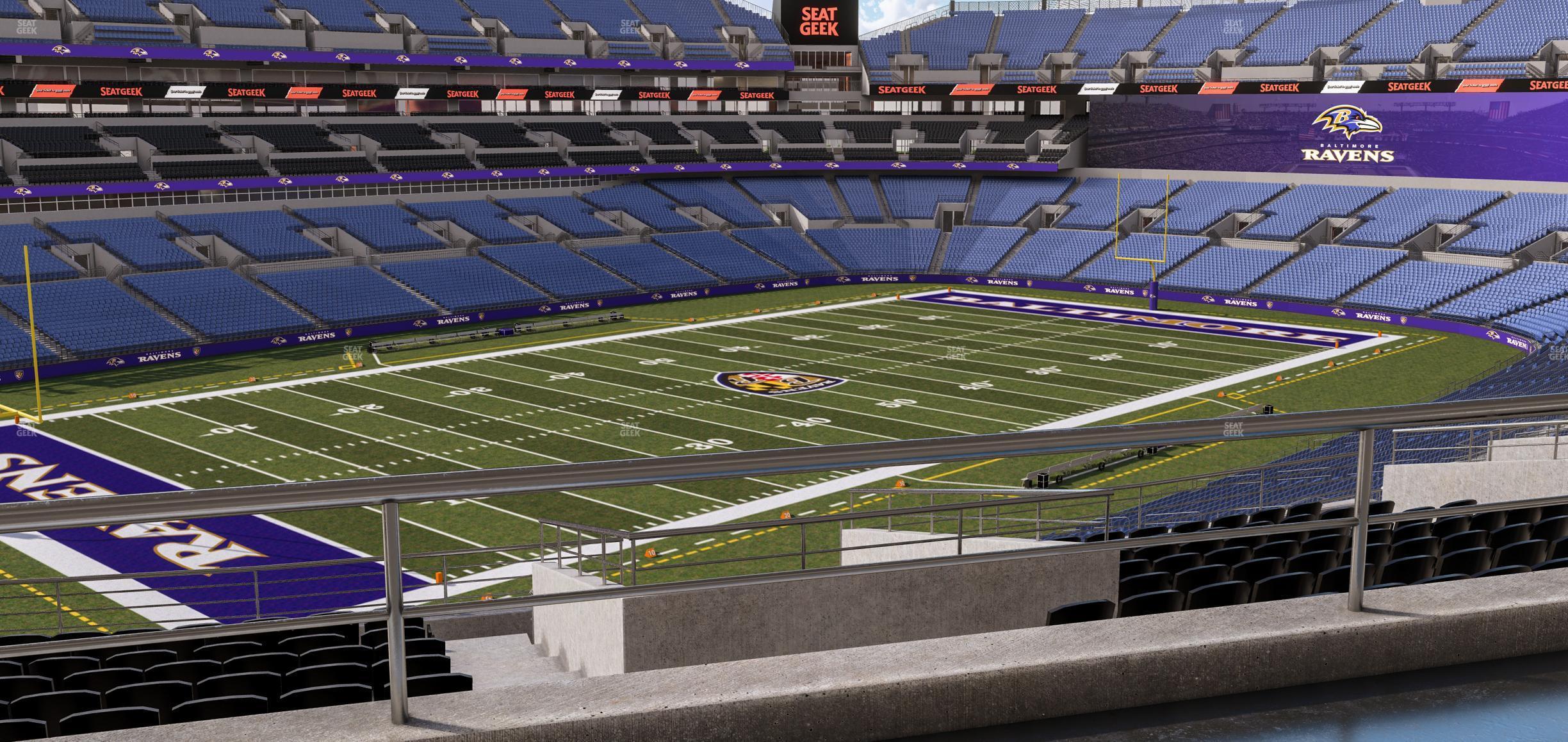 Seating view for M&T Bank Stadium Section Suite 331